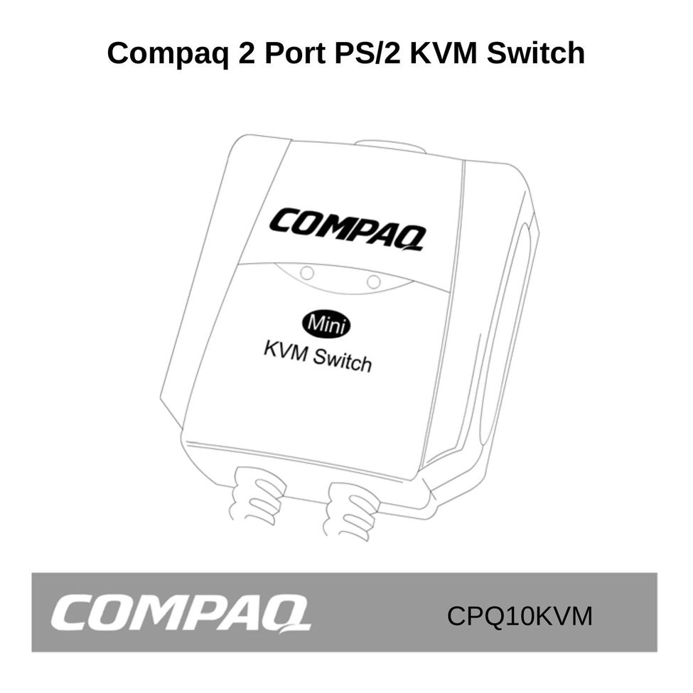 Compaq CPQ10KVM Switch User Manual