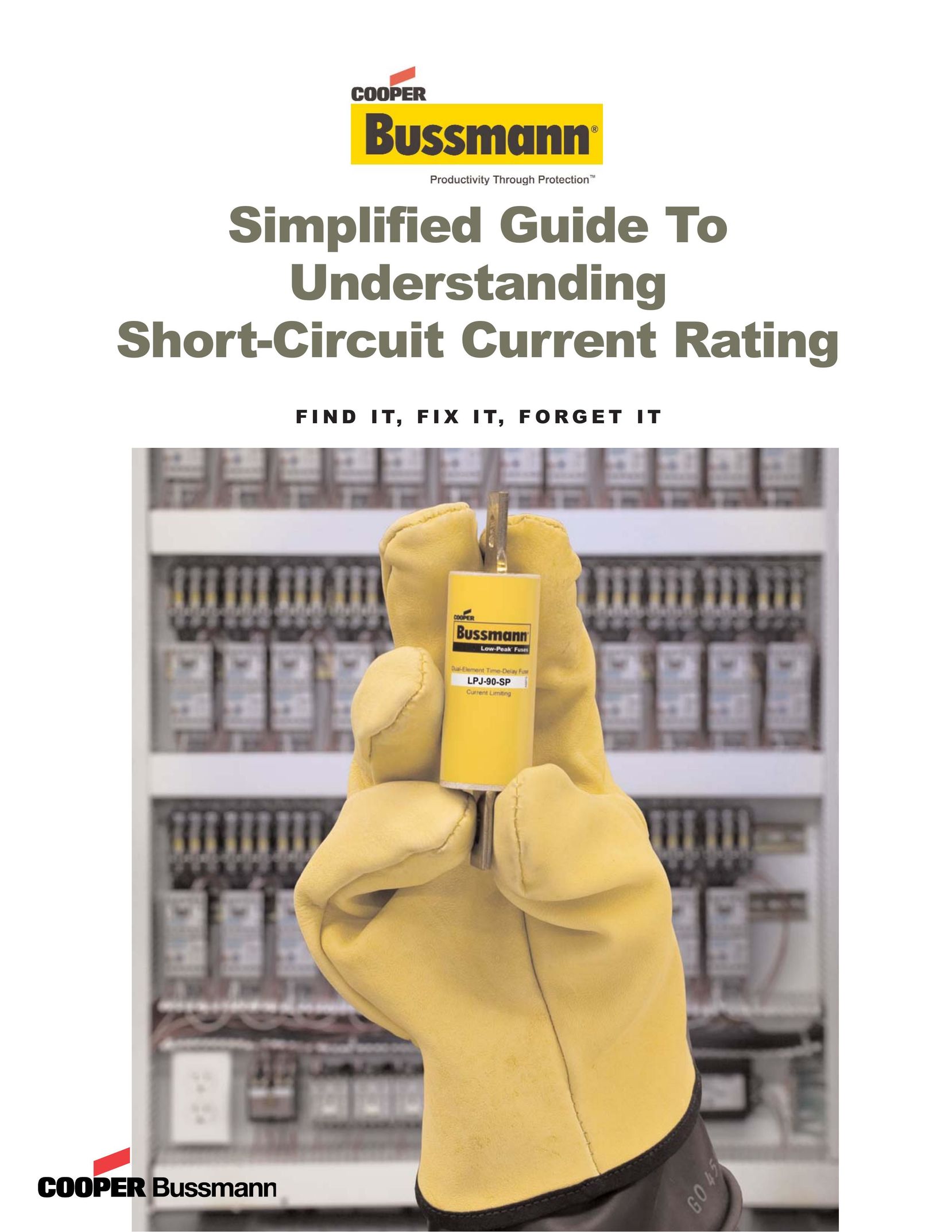 Cooper Bussmann Electronics Short-Circuit Current Rating Switch User Manual