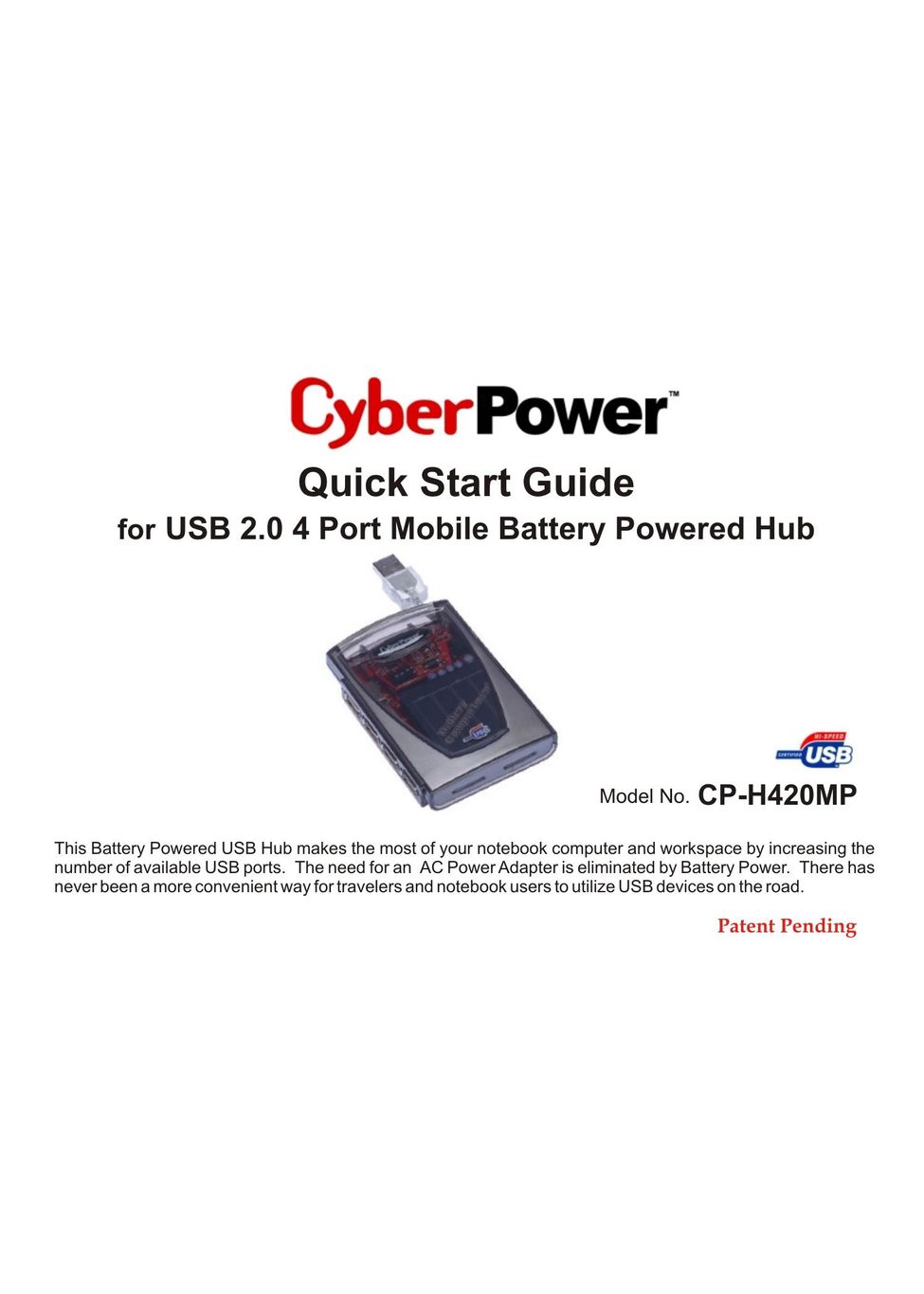 CyberPower CP-H420MP Switch User Manual