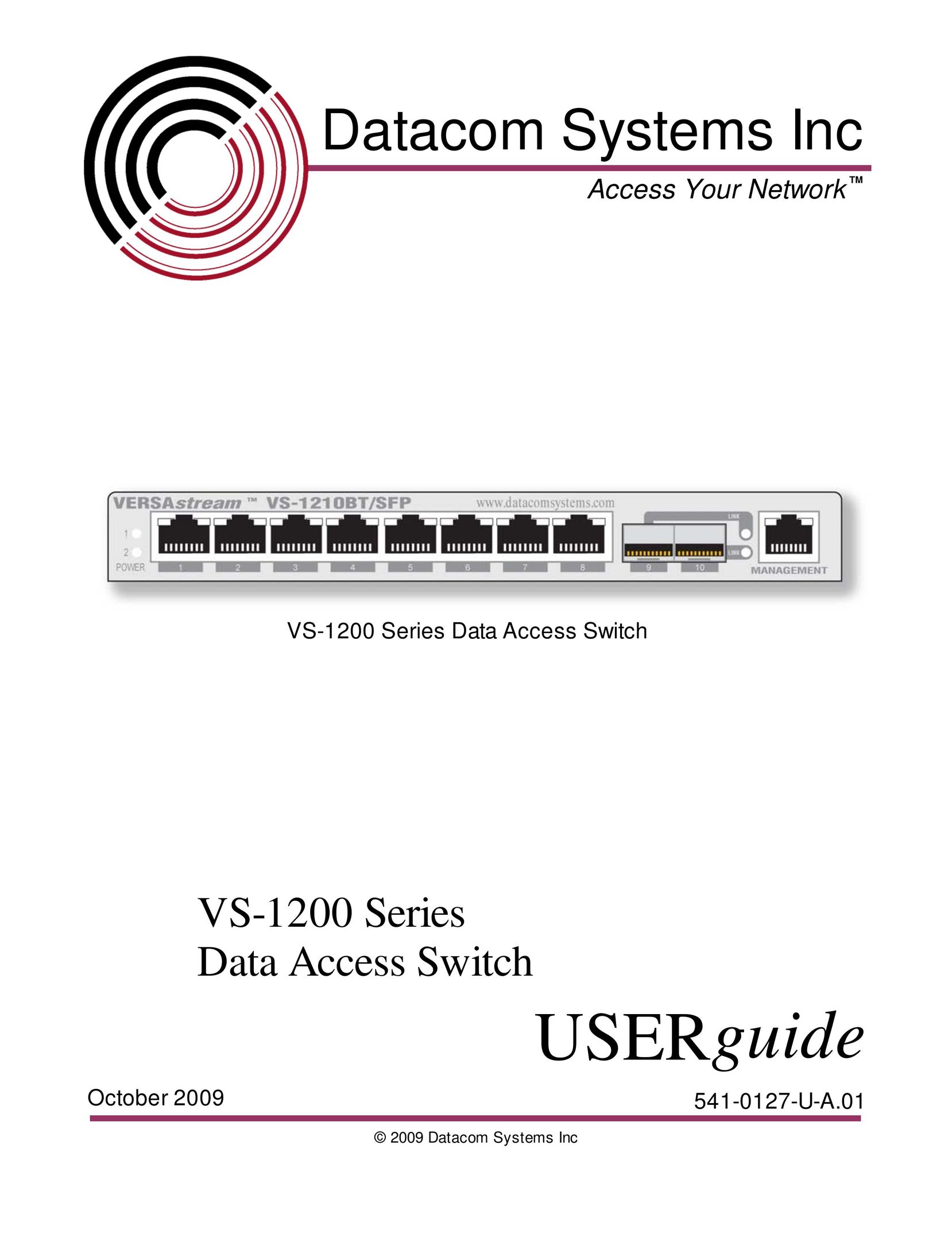 Datacom Systems VS-1200 Switch User Manual