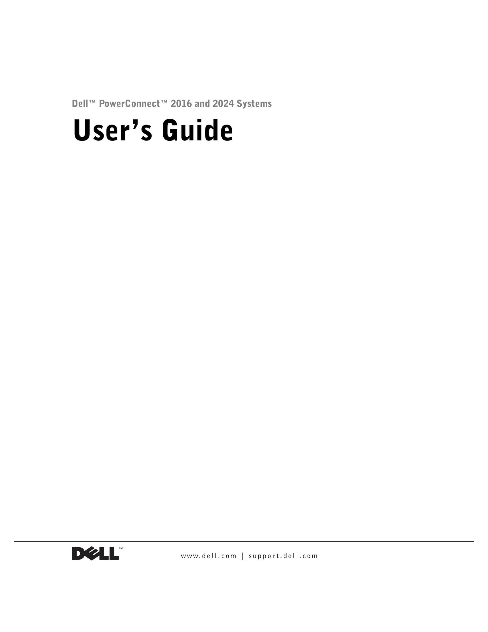 Dell 2016, 2024 Switch User Manual