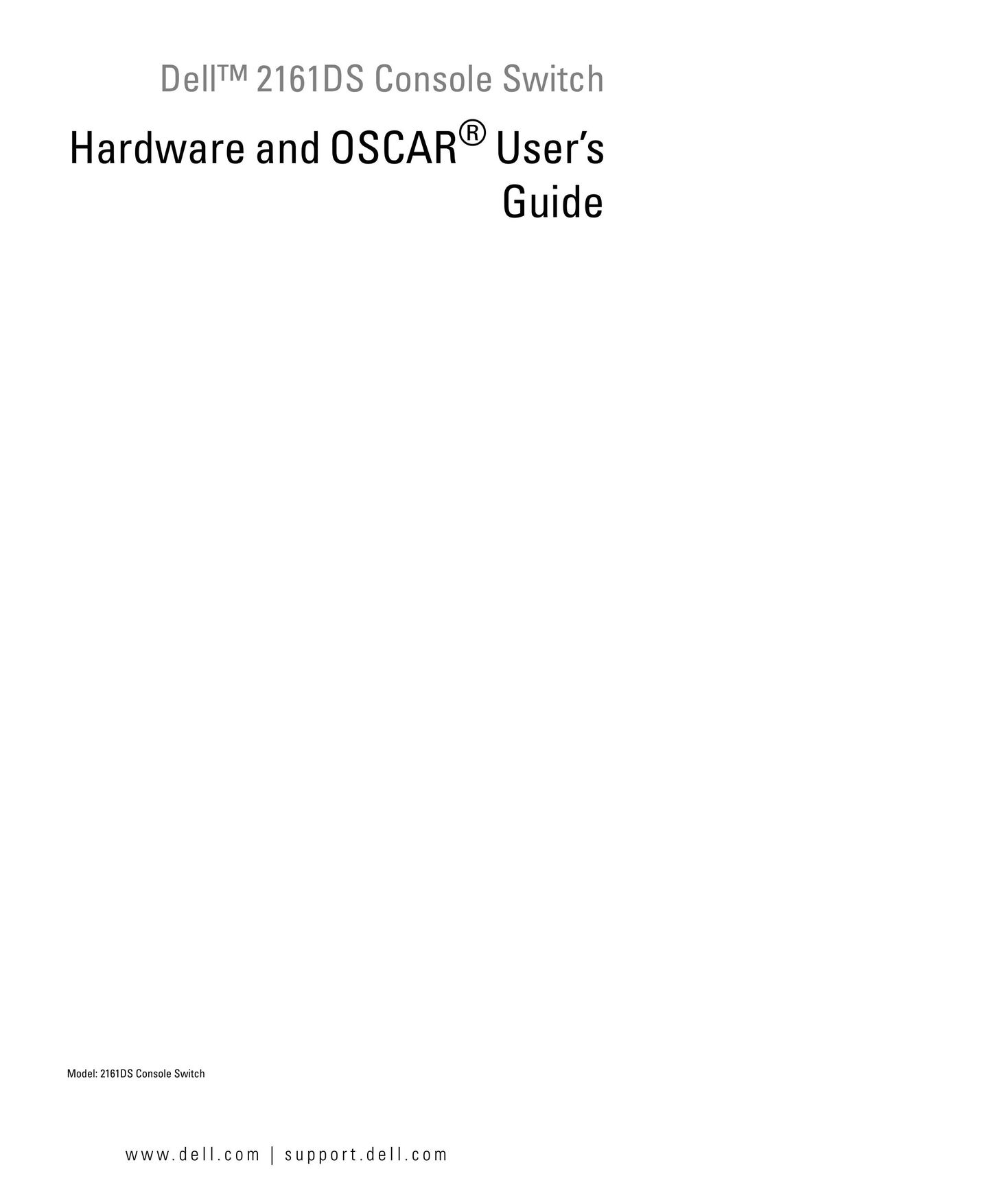 Dell 2161DS Switch User Manual