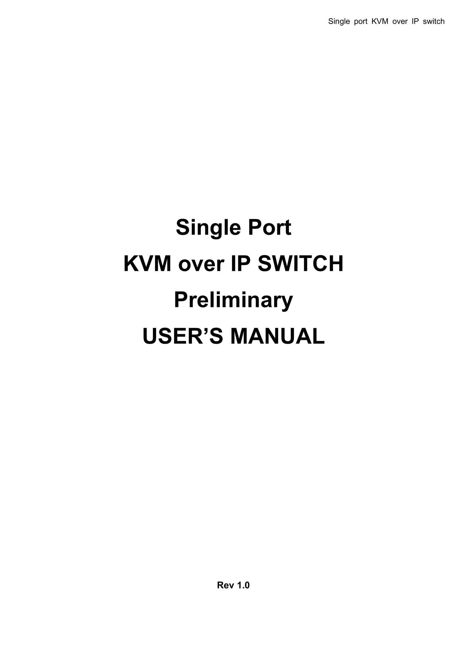 deXlan IP-KVM Switch User Manual