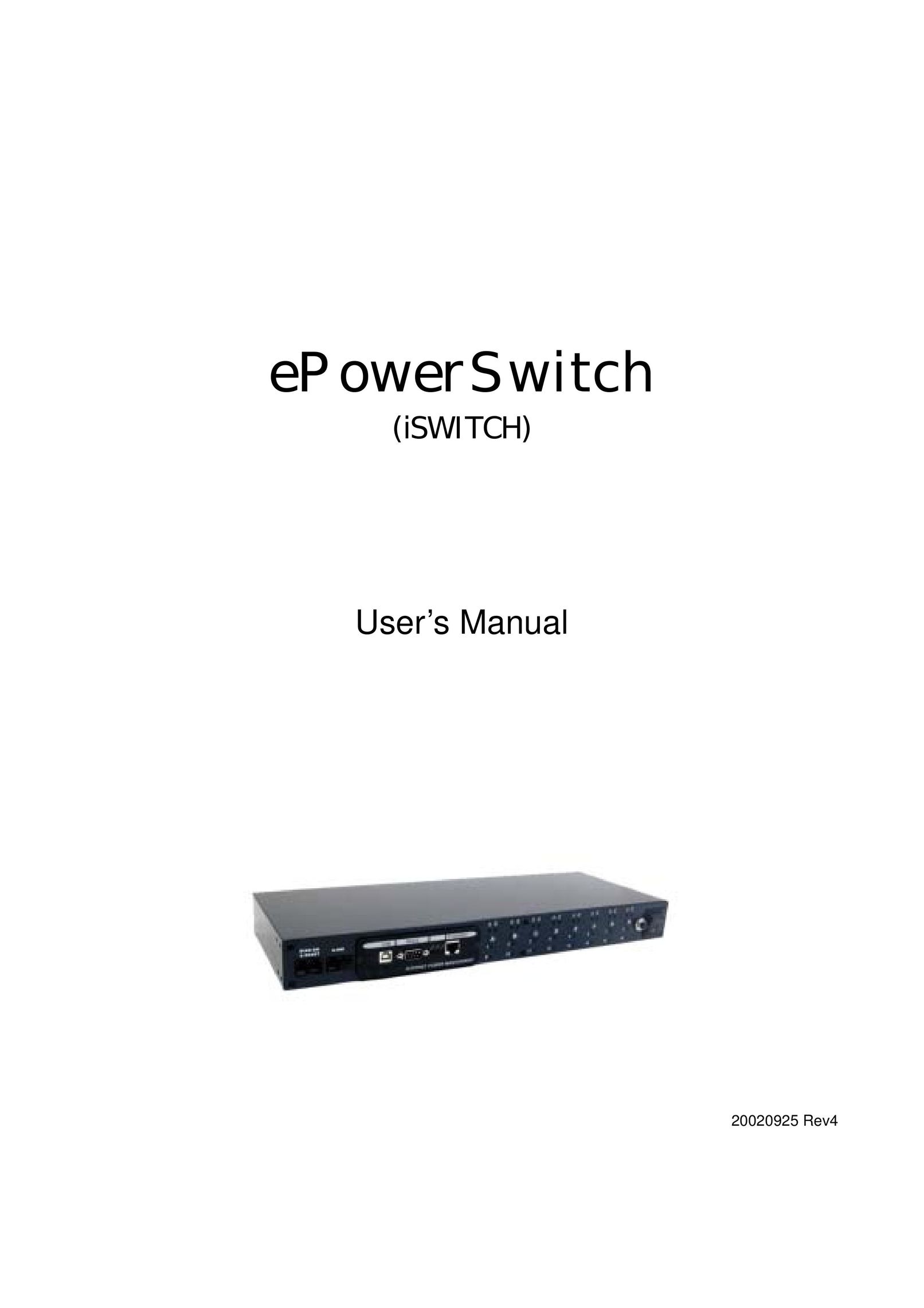 DigiPower ePowerSwitch Switch User Manual