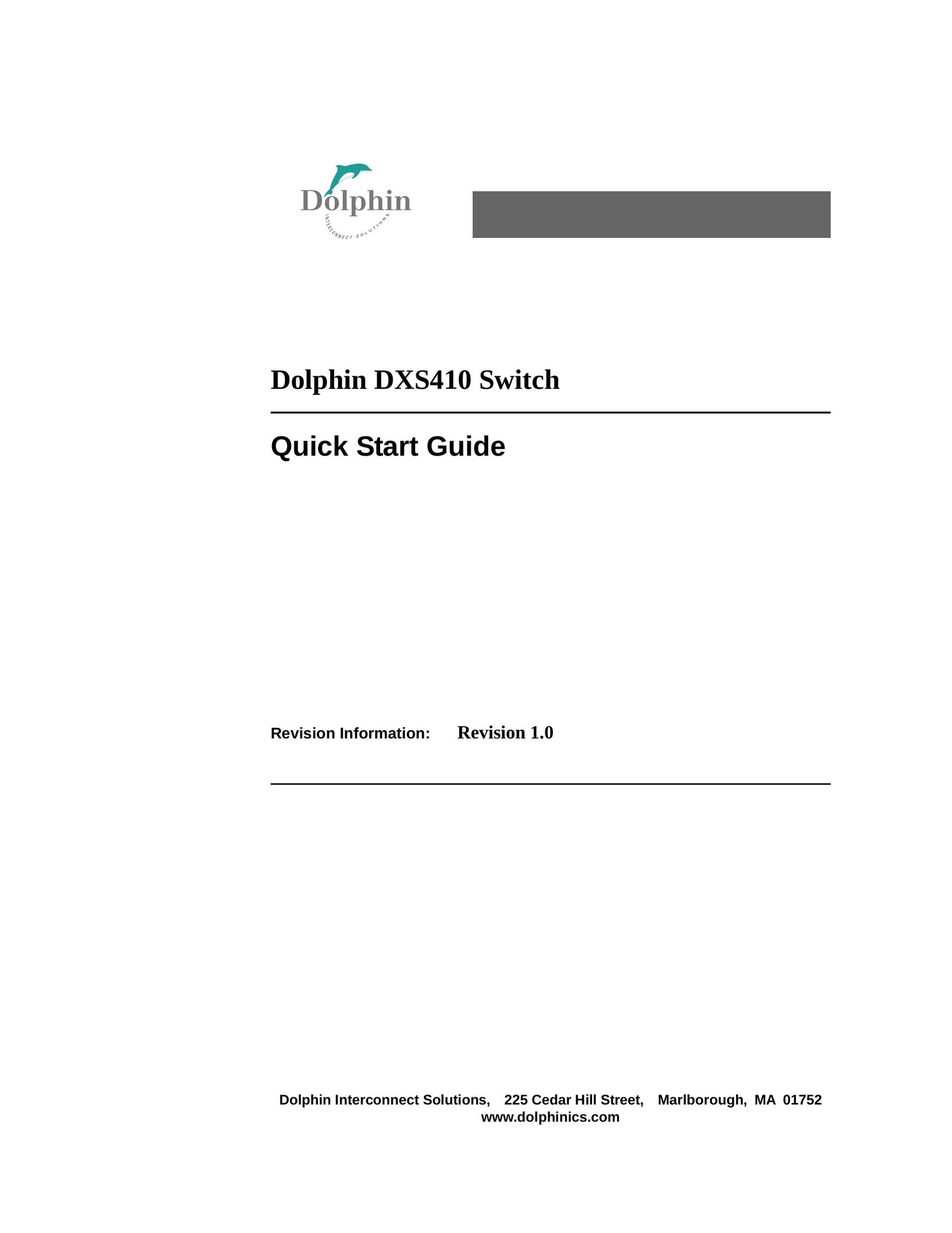 Dolphin Peripherals DXS410 Switch User Manual