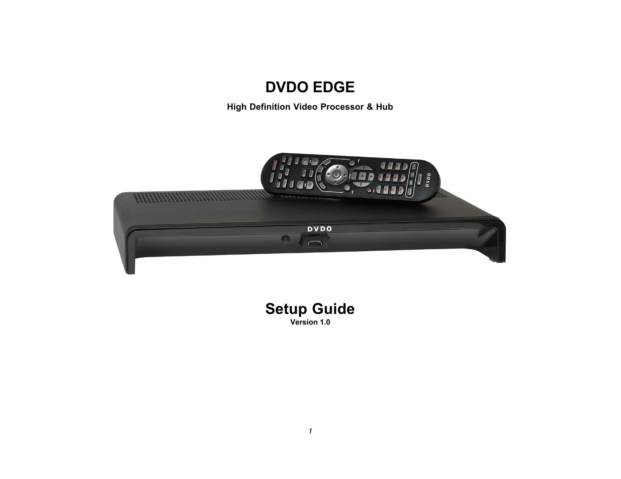 DVDO Edge Switch User Manual