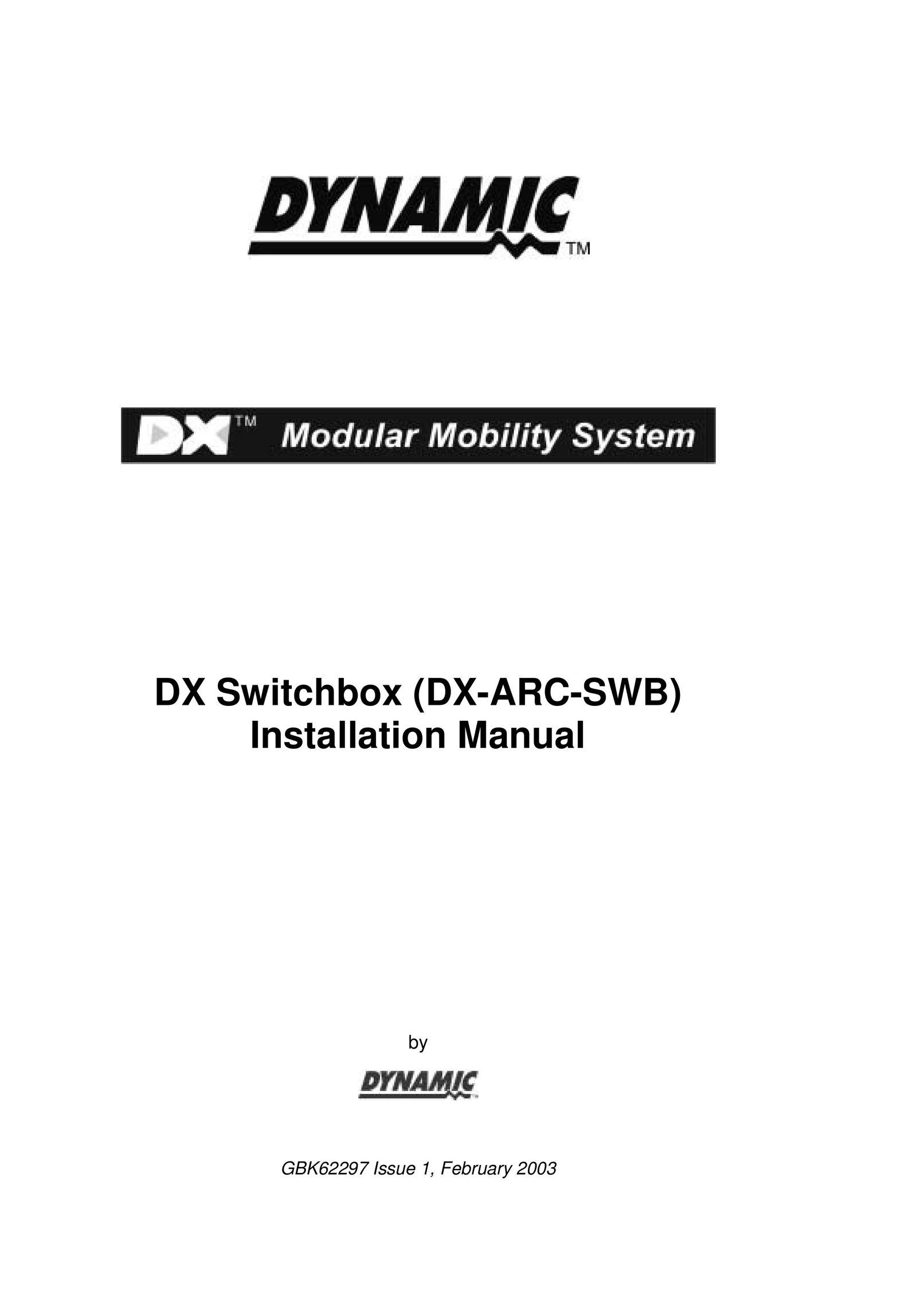 Dynamic Distributors DX-ARC-SWB Switch User Manual