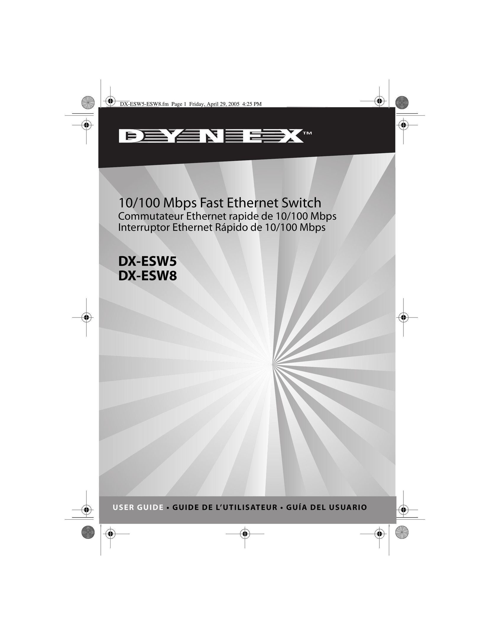 Dynex DX-ESW8 Switch User Manual