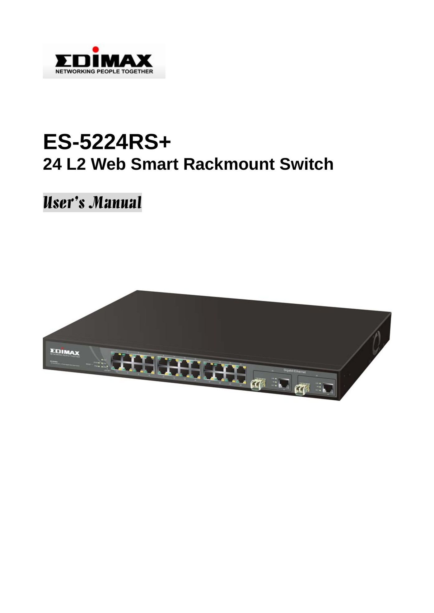 Edimax Technology ES-5224RS+ Switch User Manual