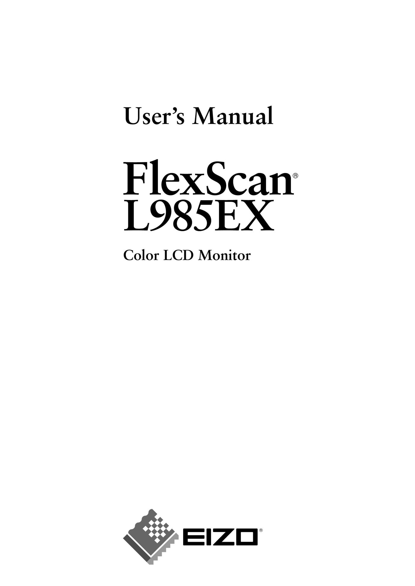 Eizo L985EX Switch User Manual