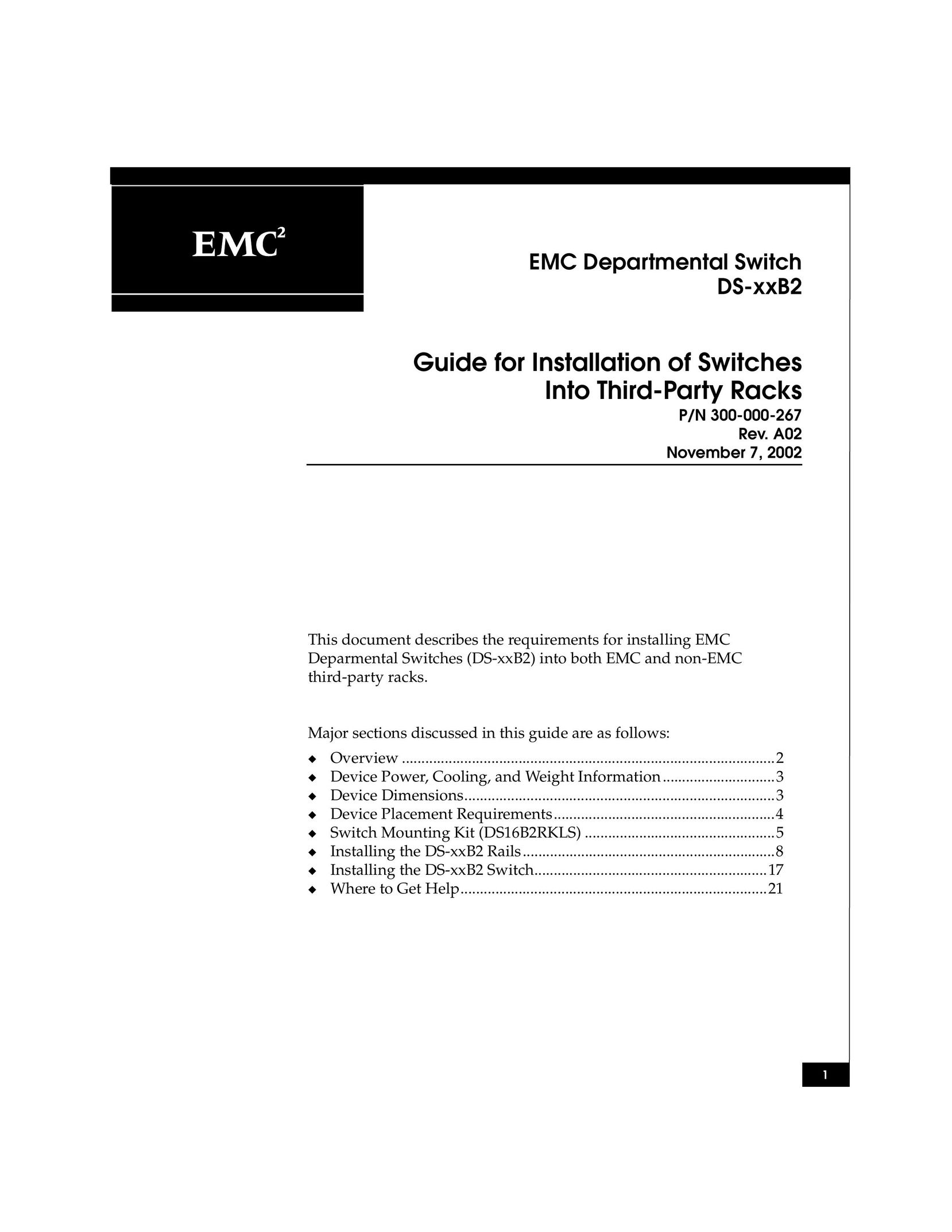 EMC DS-xxB2 Switch User Manual