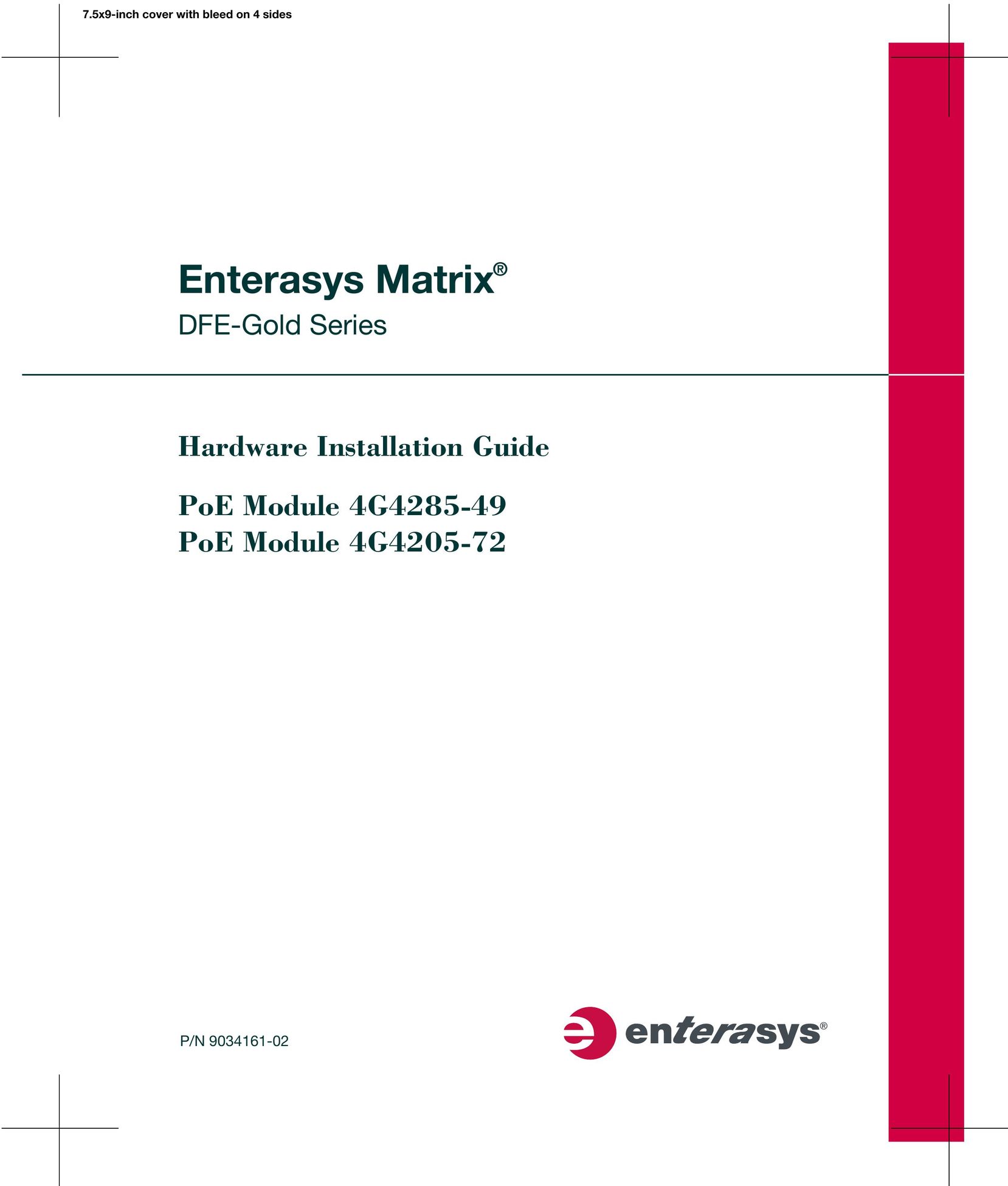 Enterasys Networks 4G4205-72 Switch User Manual