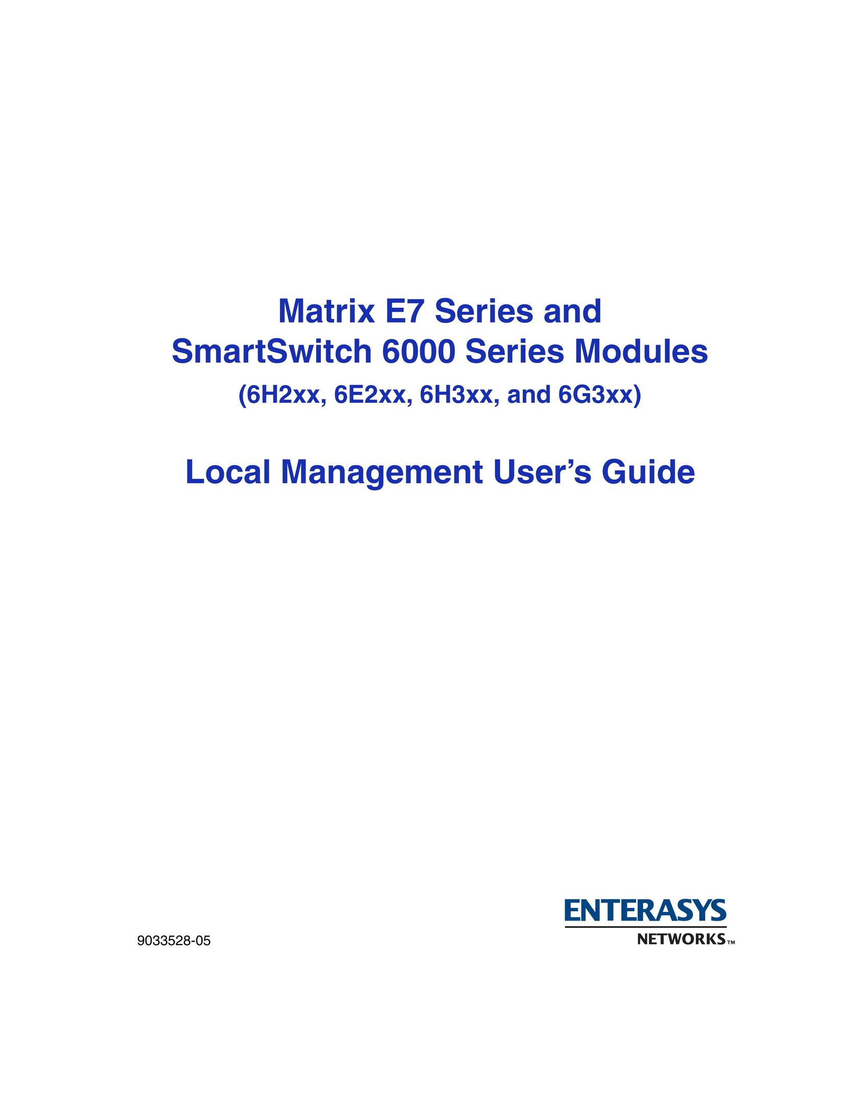 Enterasys Networks 6H3xx Switch User Manual