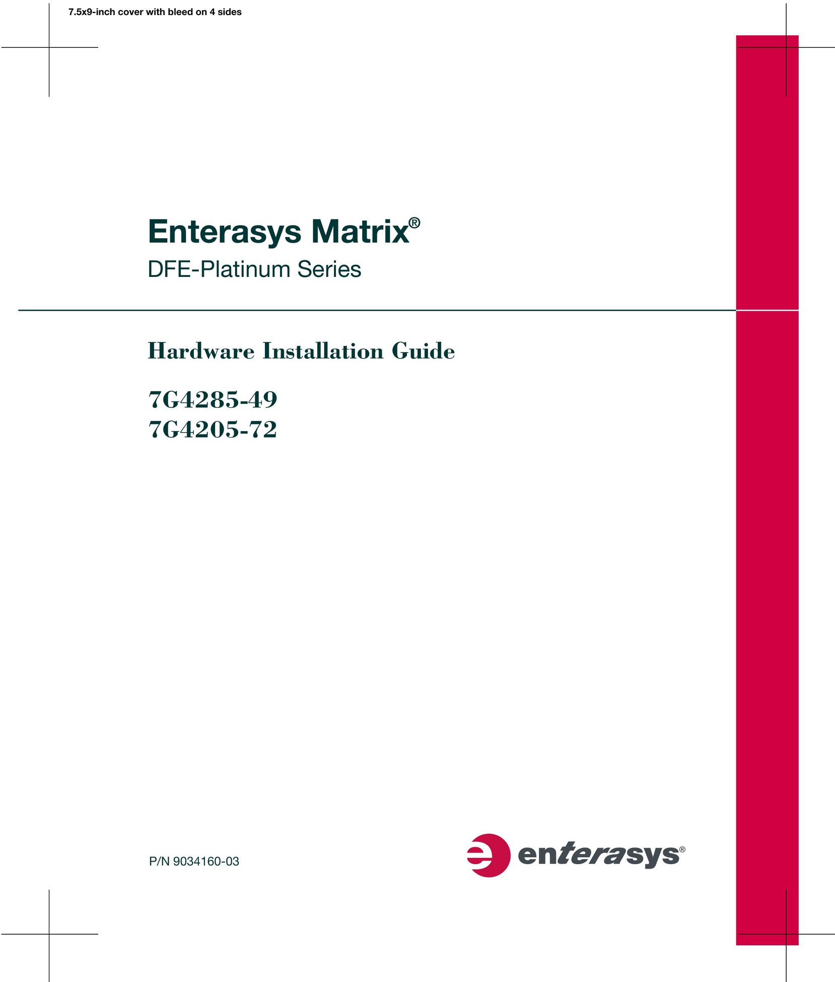 Enterasys Networks 7G4205-72 Switch User Manual