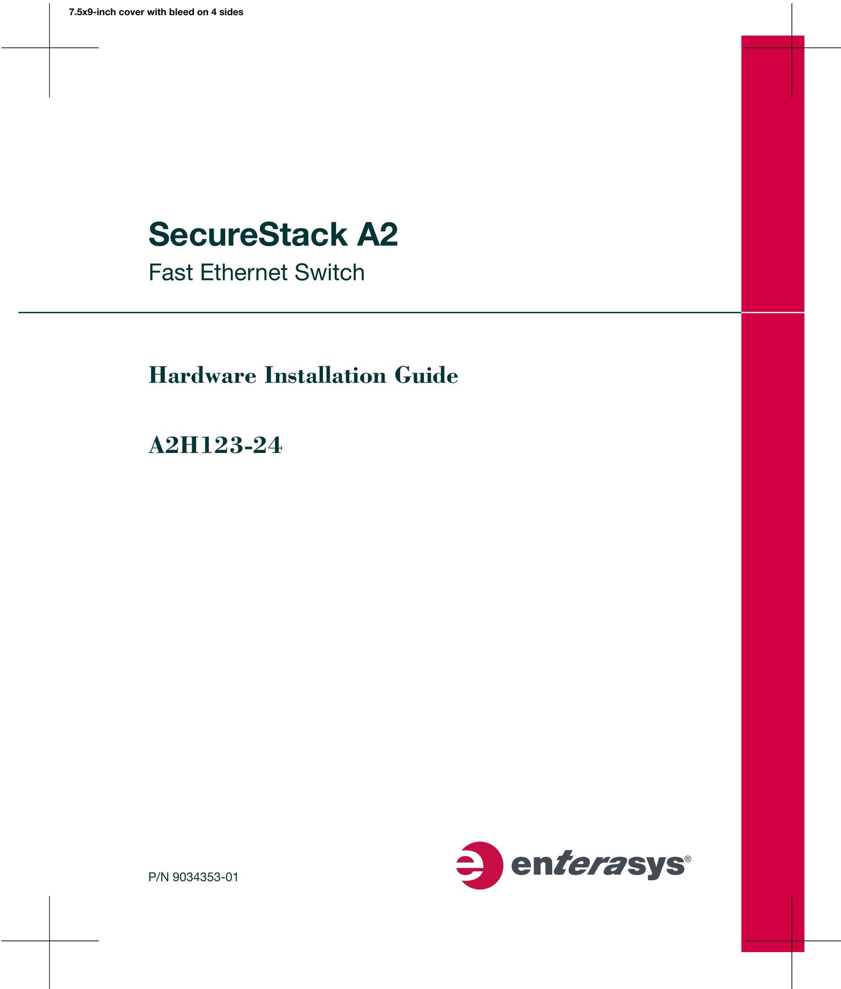 Enterasys Networks A2H123-24 Switch User Manual