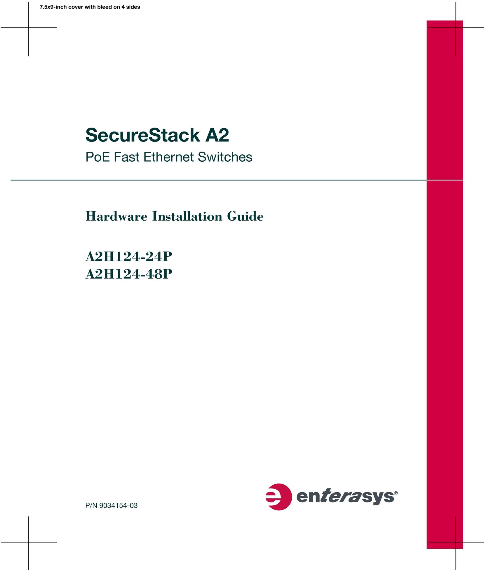 Enterasys Networks A2H124-24P Switch User Manual