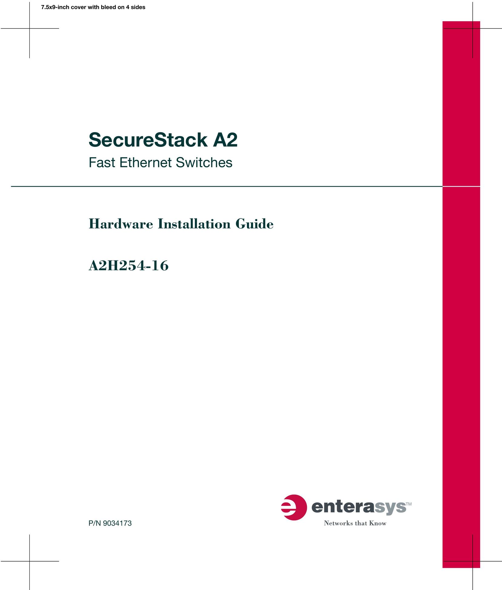 Enterasys Networks A2H254-16 Switch User Manual