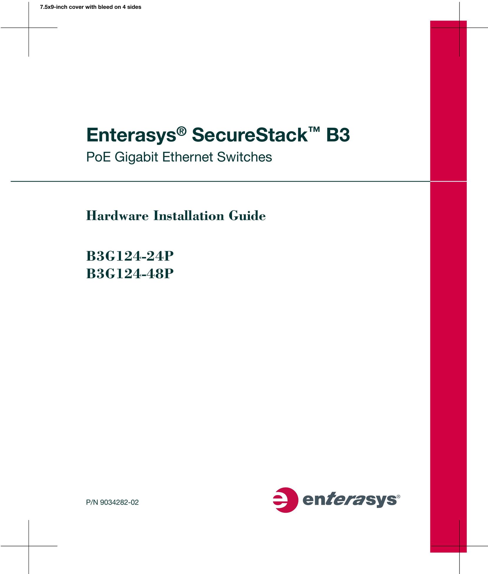 Enterasys Networks B3G124-24P Switch User Manual