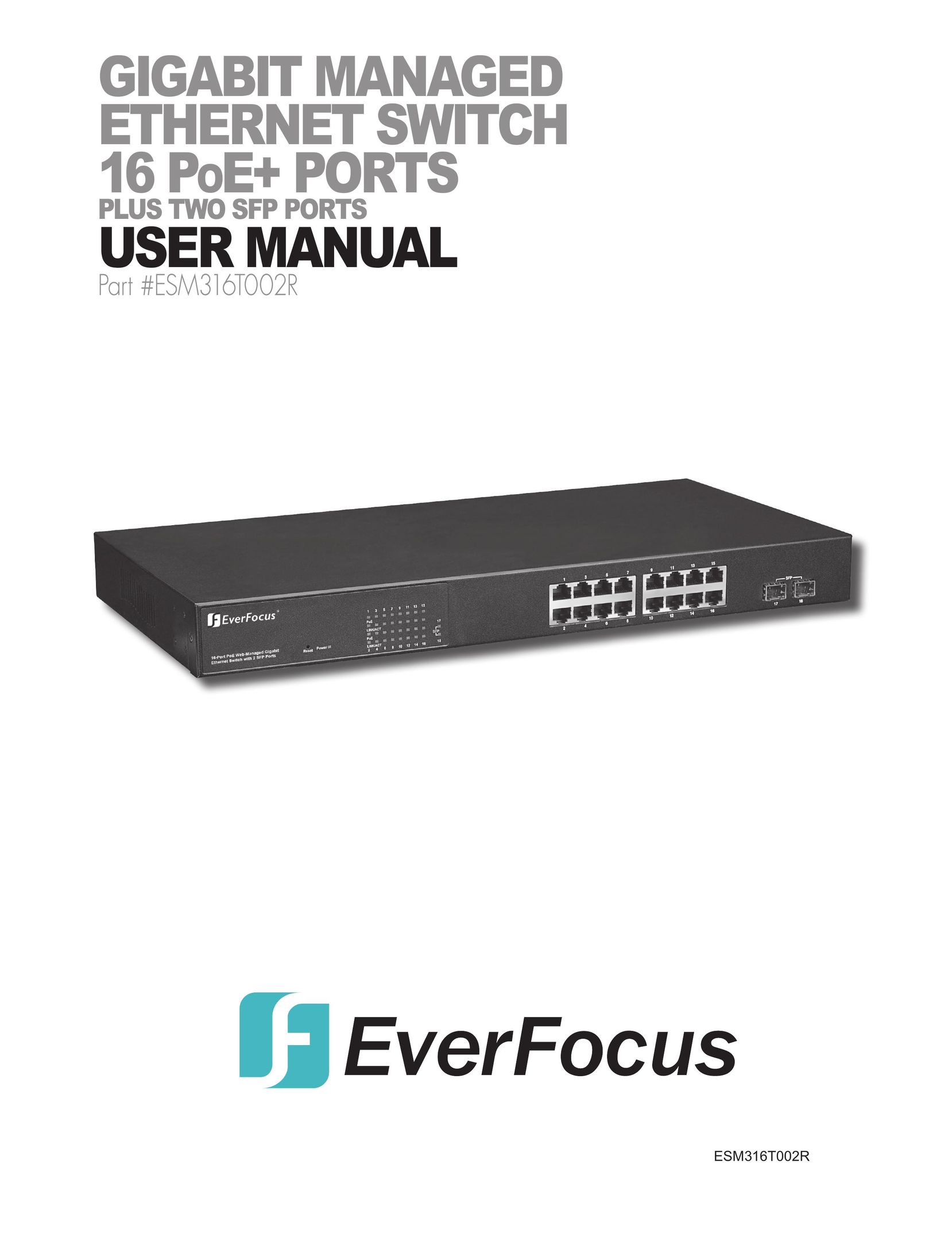 EverFocus ESM316T002R Switch User Manual