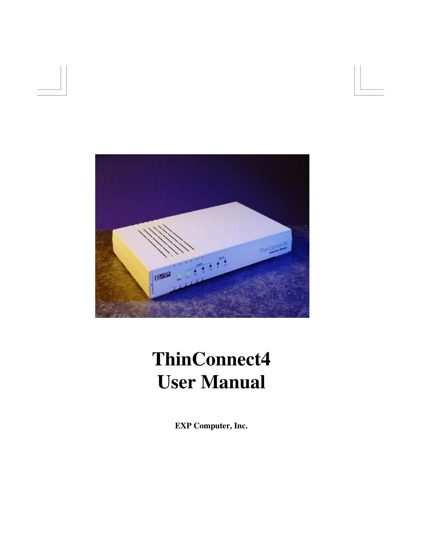 EXP Computer ThinConnect4 Switch User Manual