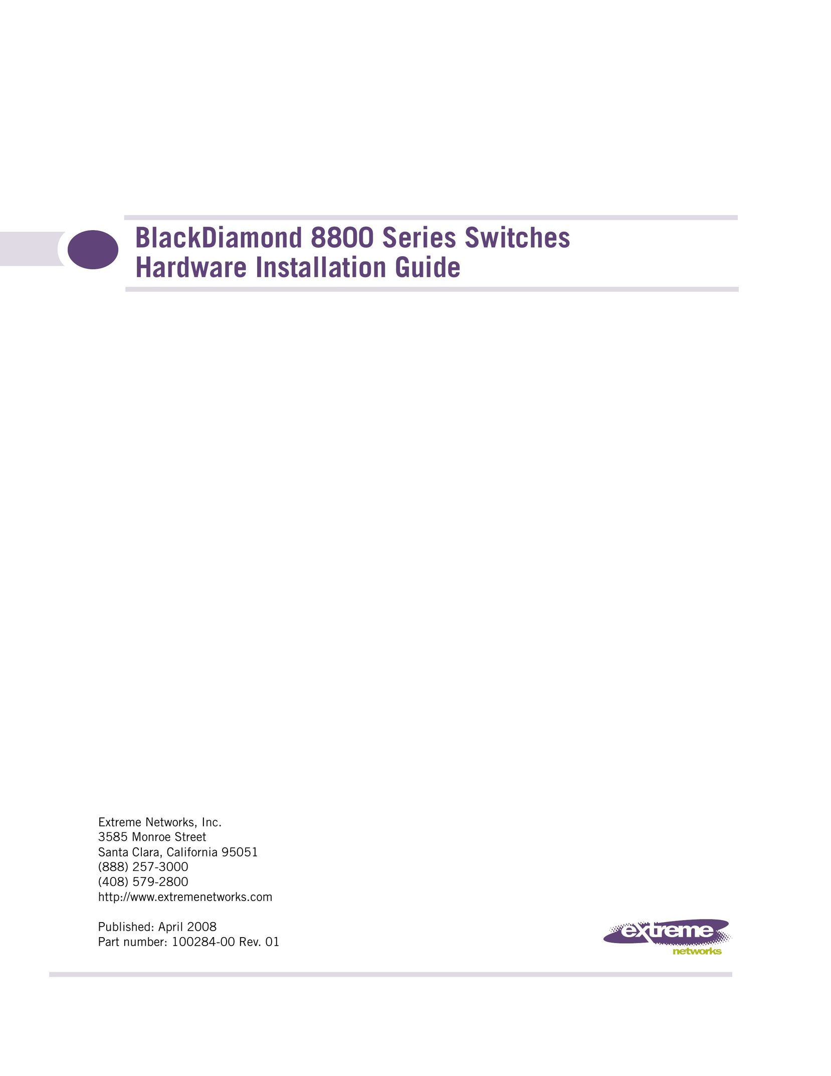 Extreme Networks 8800 Series Switch User Manual