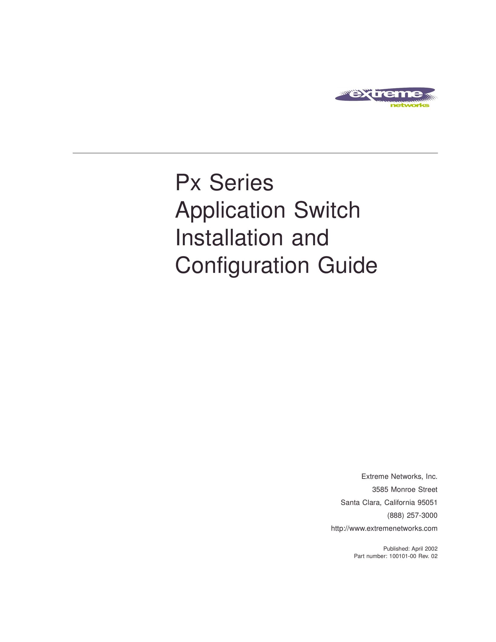 Extreme Networks Px Series Switch User Manual
