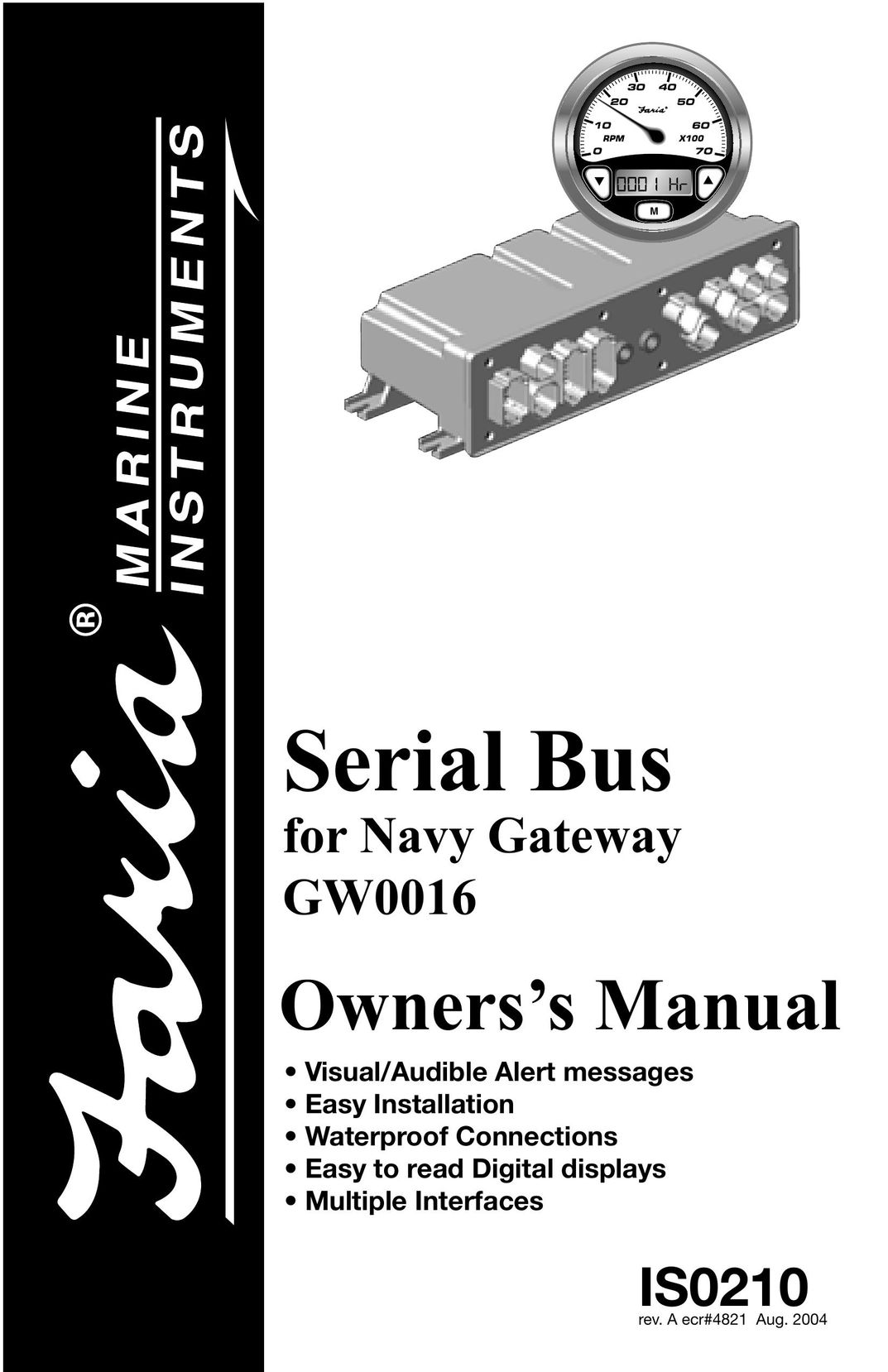 Faria Instruments GW0016 Switch User Manual