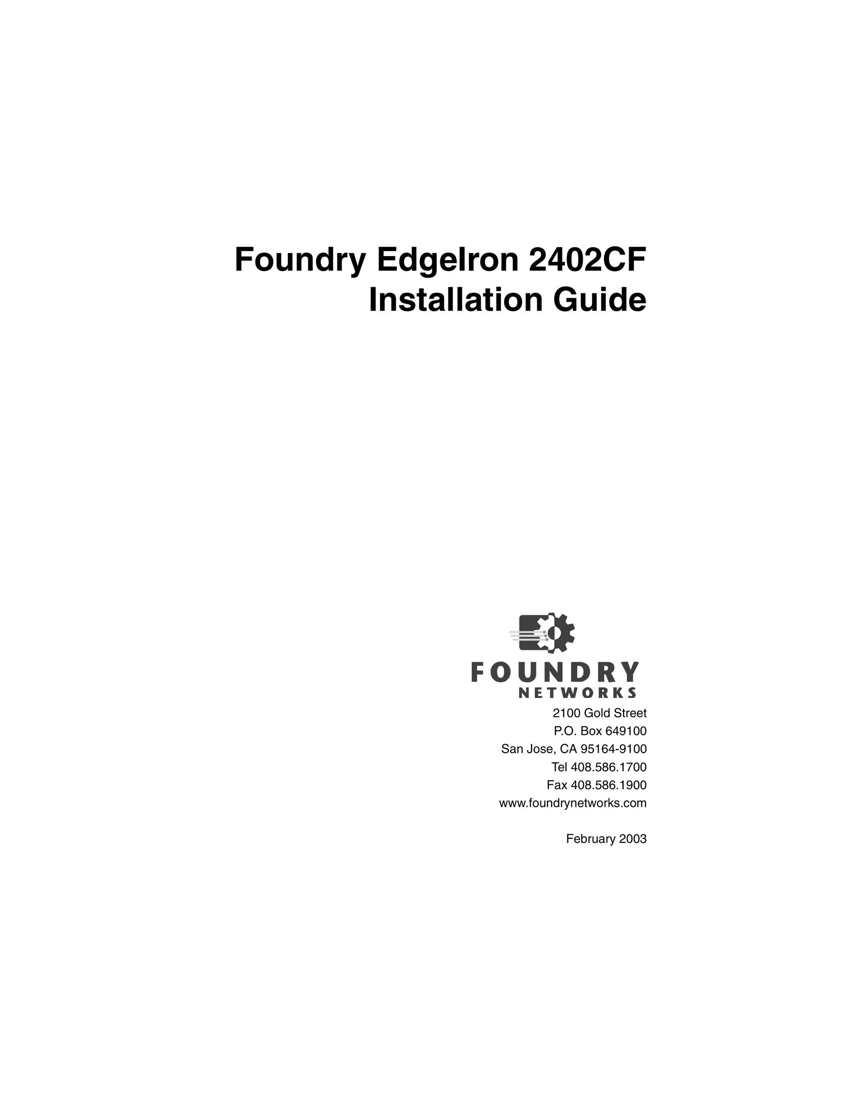 Foundry Networks 2402CF Switch User Manual