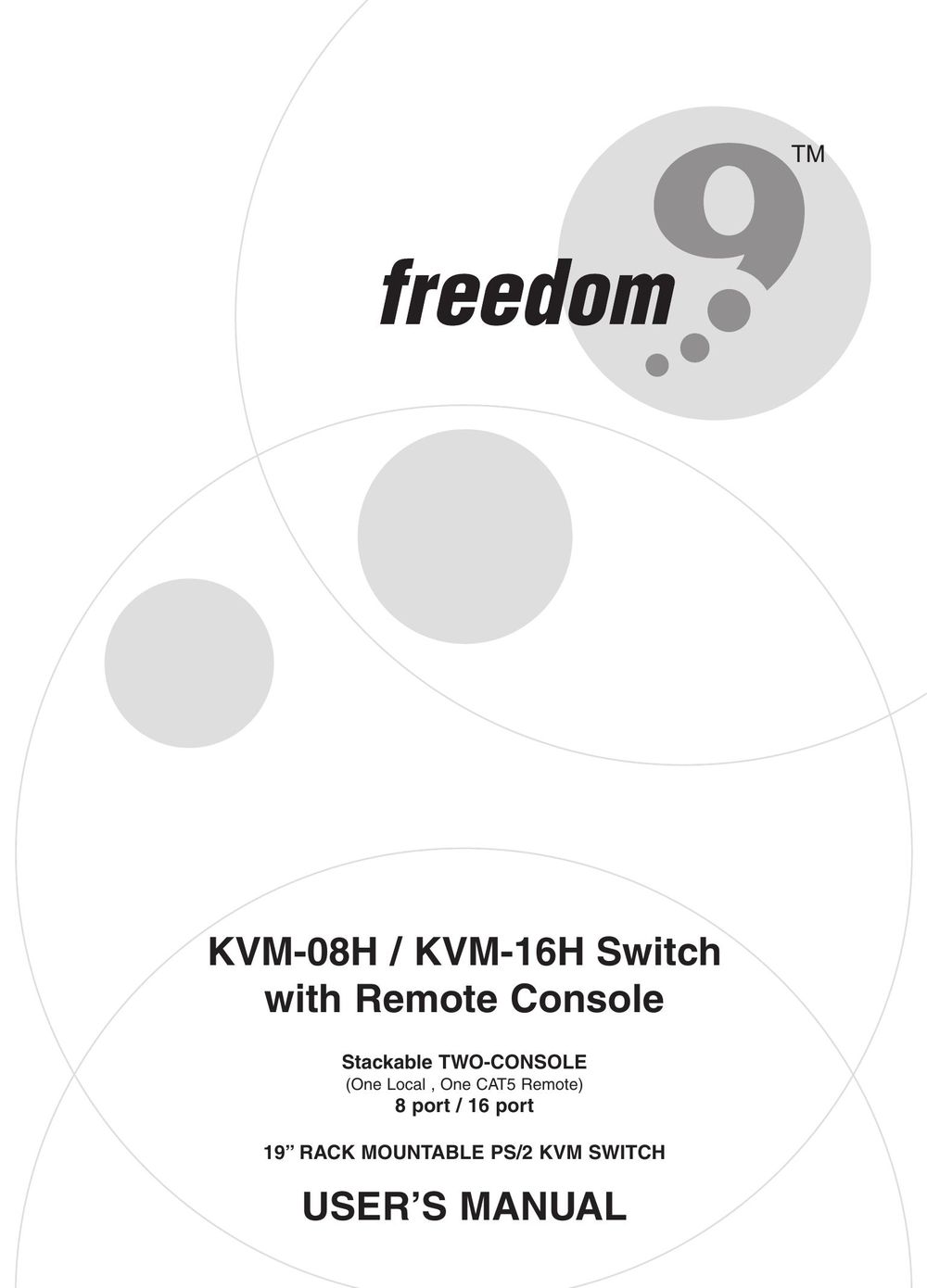 Freedom9 KVM-08H Switch User Manual