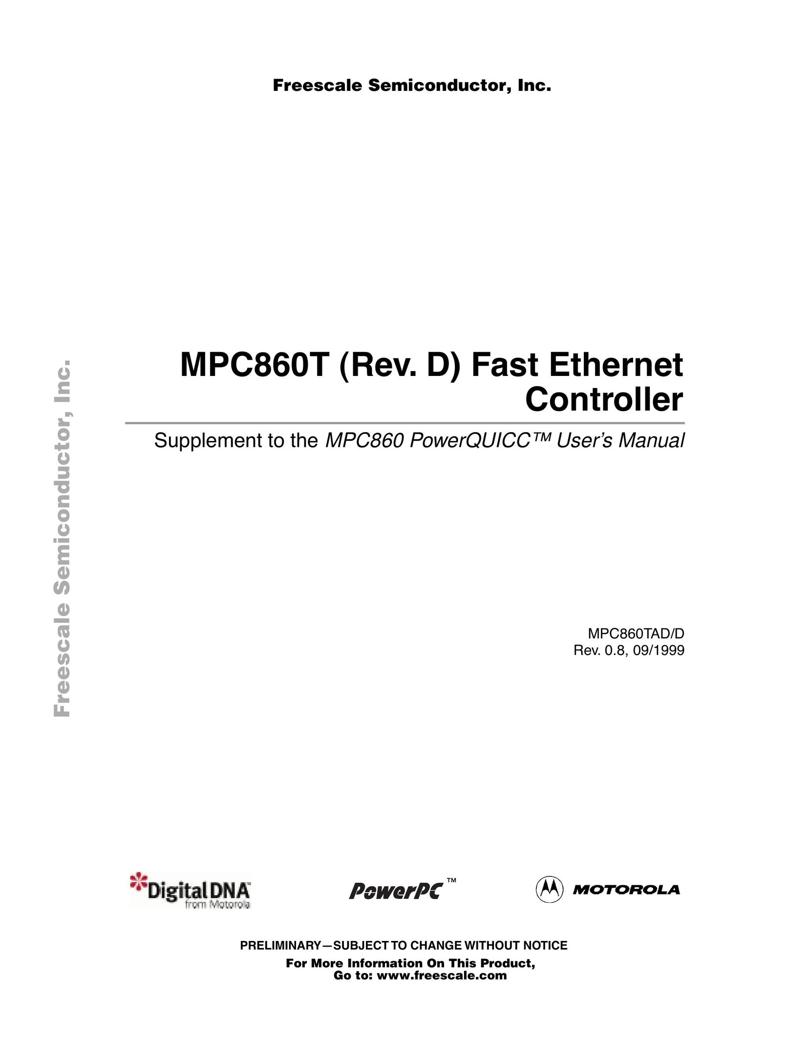 Freescale Semiconductor MPC860T Switch User Manual
