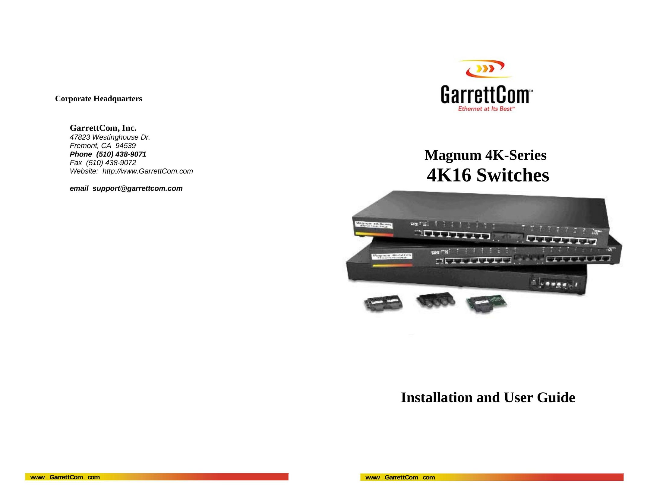 GarrettCom 4K16 Switch User Manual