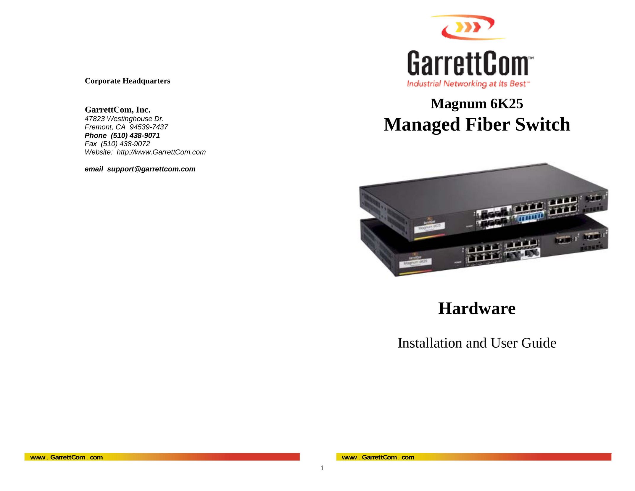 GarrettCom 6K25 Switch User Manual