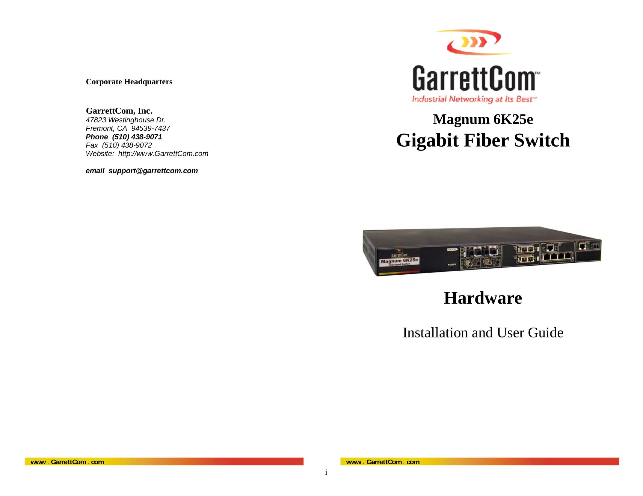 GarrettCom 6K25e Switch User Manual