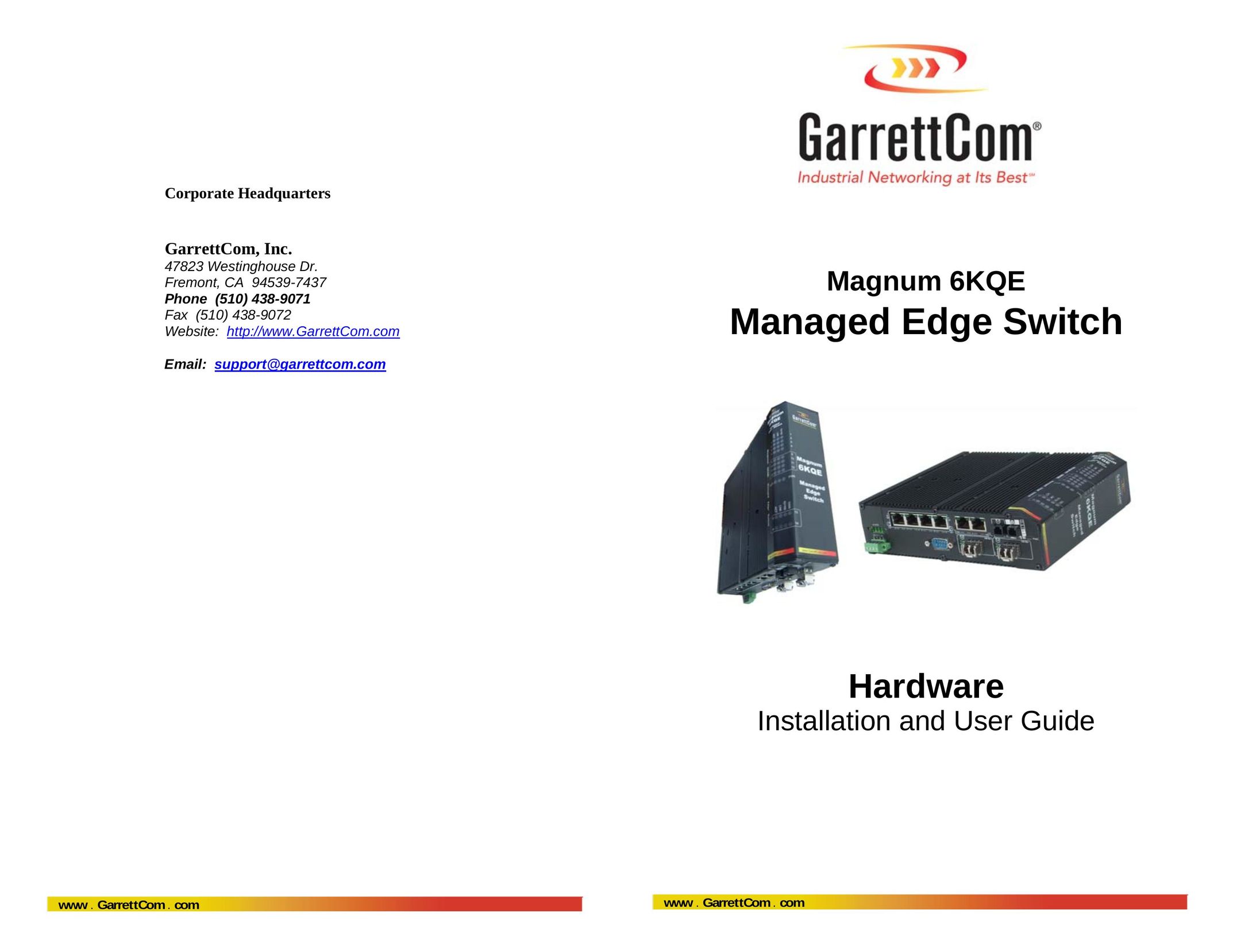 GarrettCom 6KQE Switch User Manual