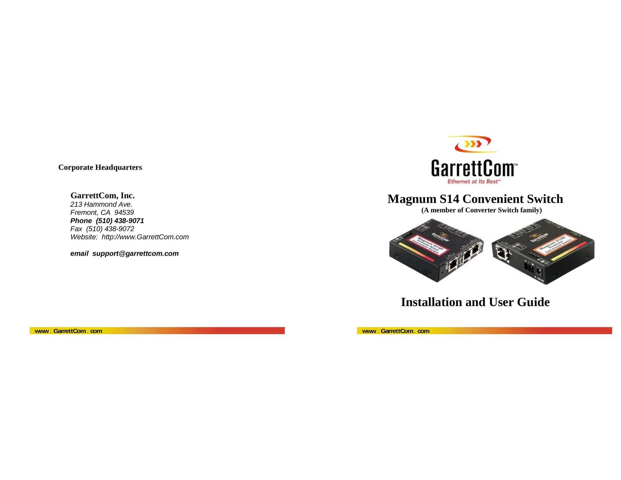 GarrettCom Magnum S14 Switch User Manual