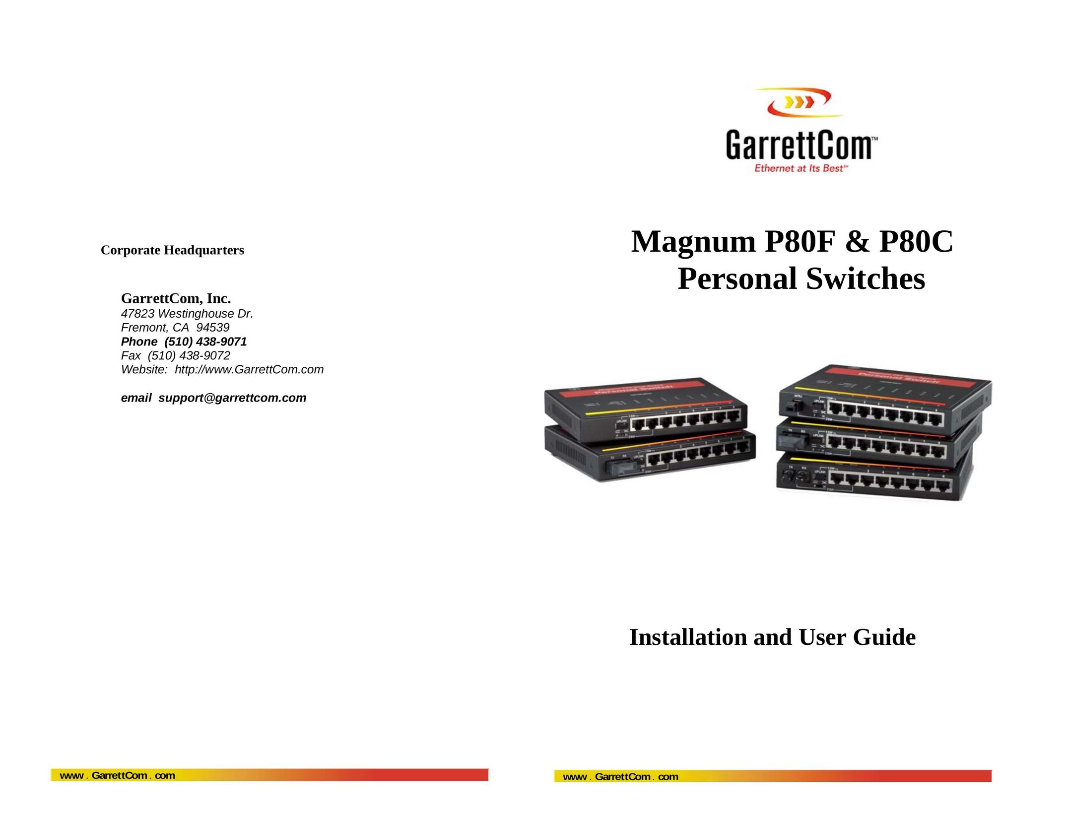 GarrettCom P80F Switch User Manual