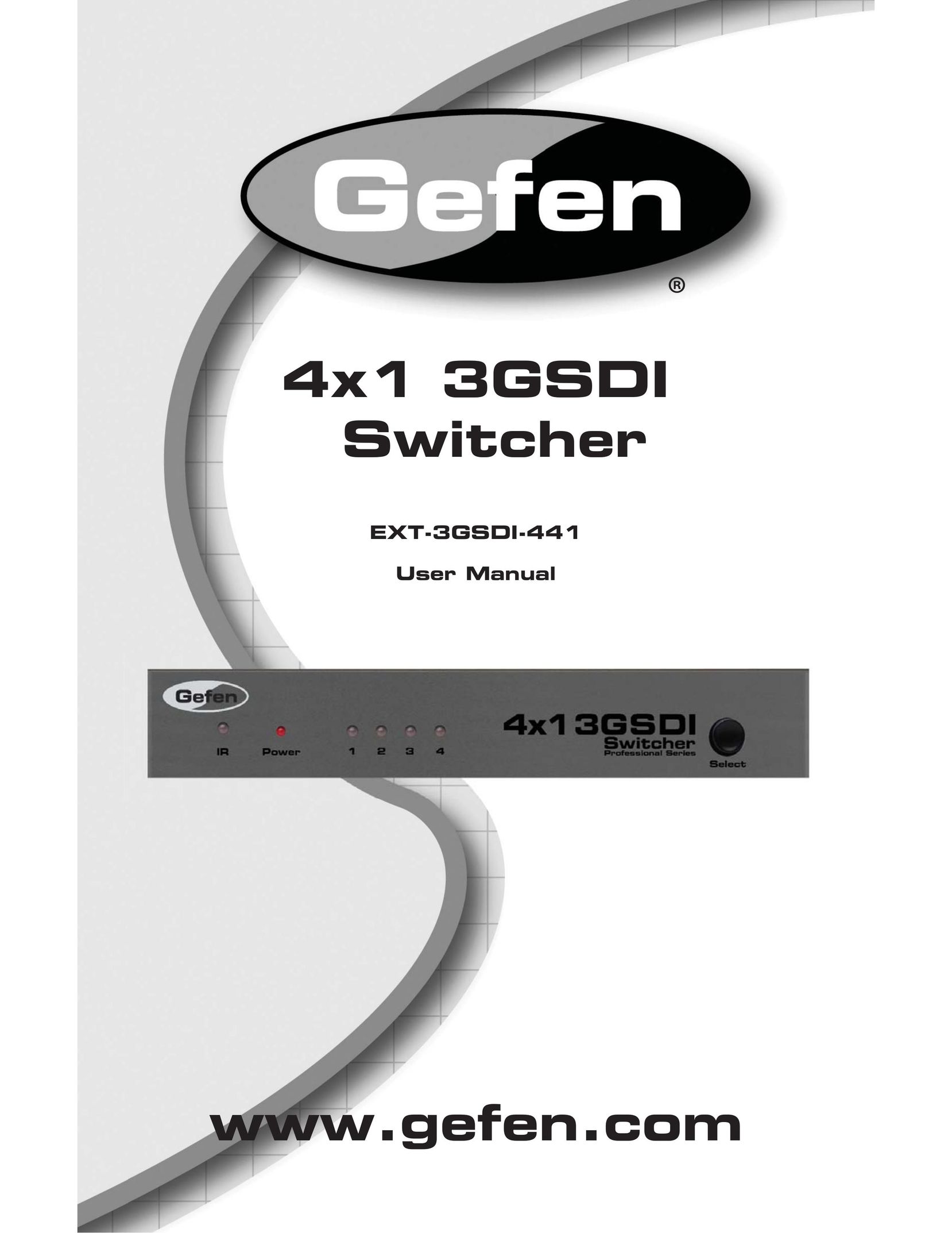 Gefen EXT-3GSDI-441 Switch User Manual