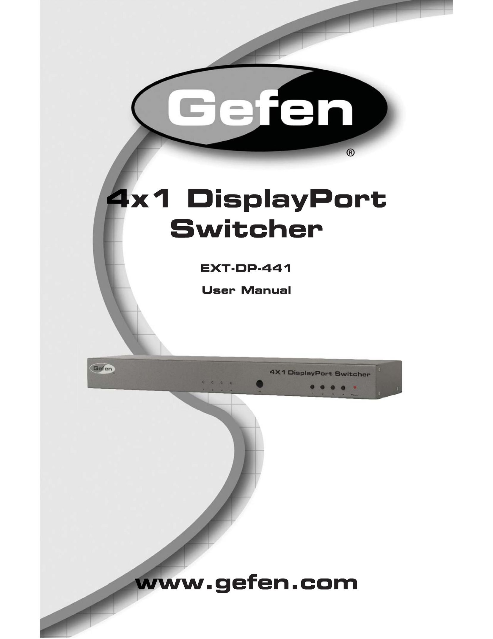 Gefen EXT-DP-441 Switch User Manual
