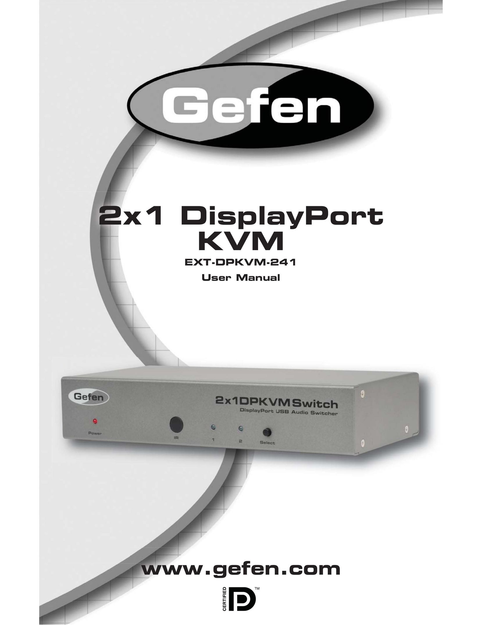 Gefen EXT-DPKVM-241 Switch User Manual