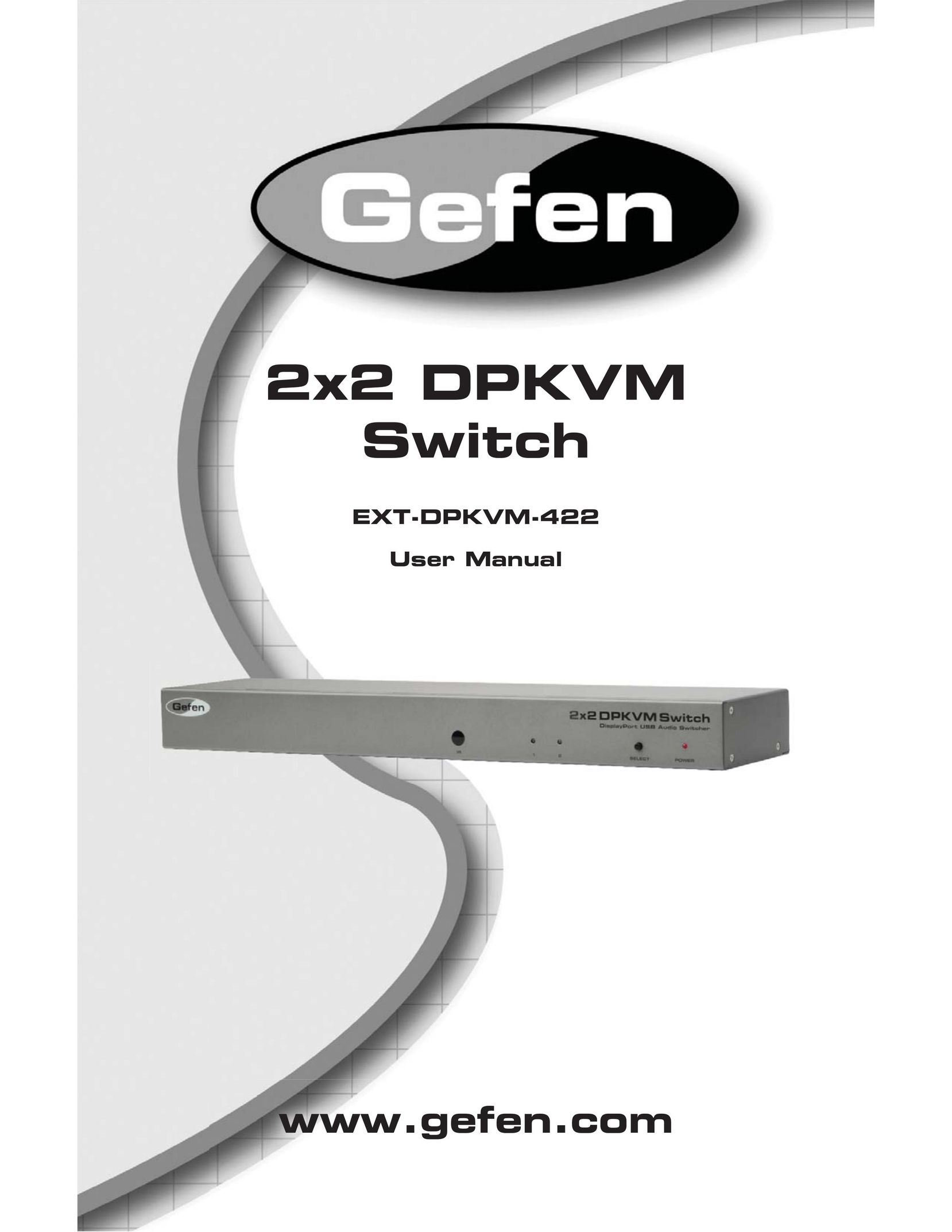 Gefen EXT-DPKVM-422 Switch User Manual