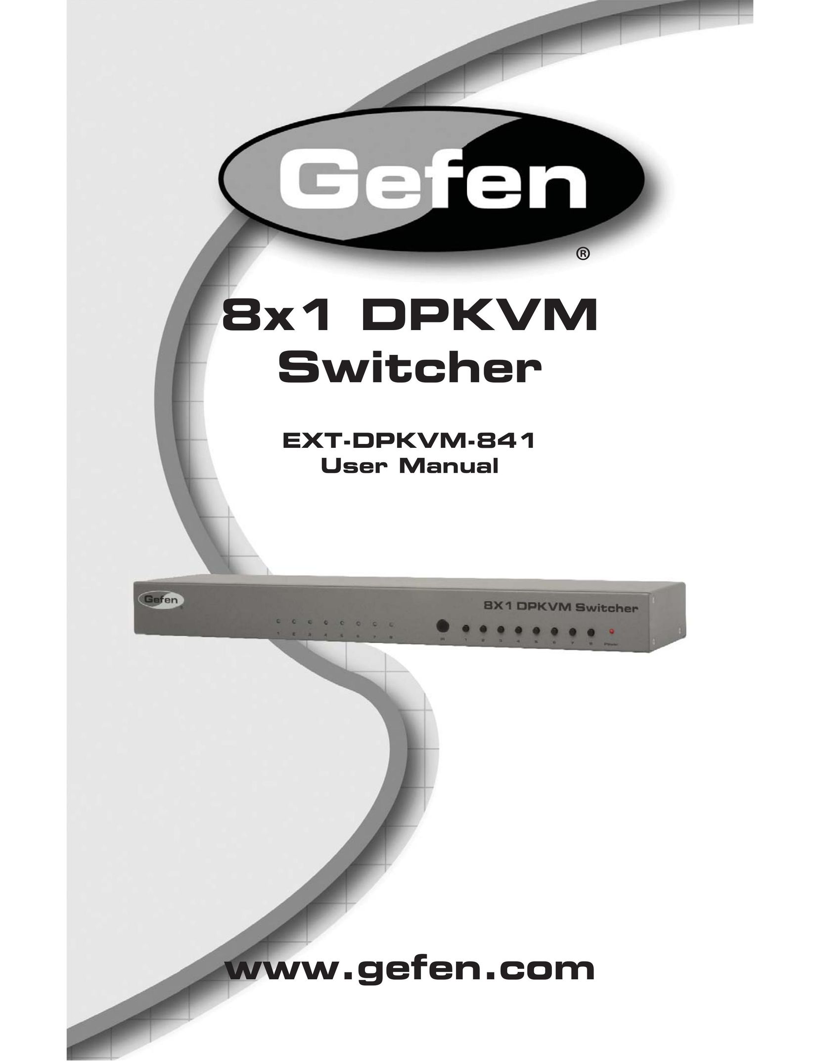 Gefen EXT-DPKVM-841 Switch User Manual