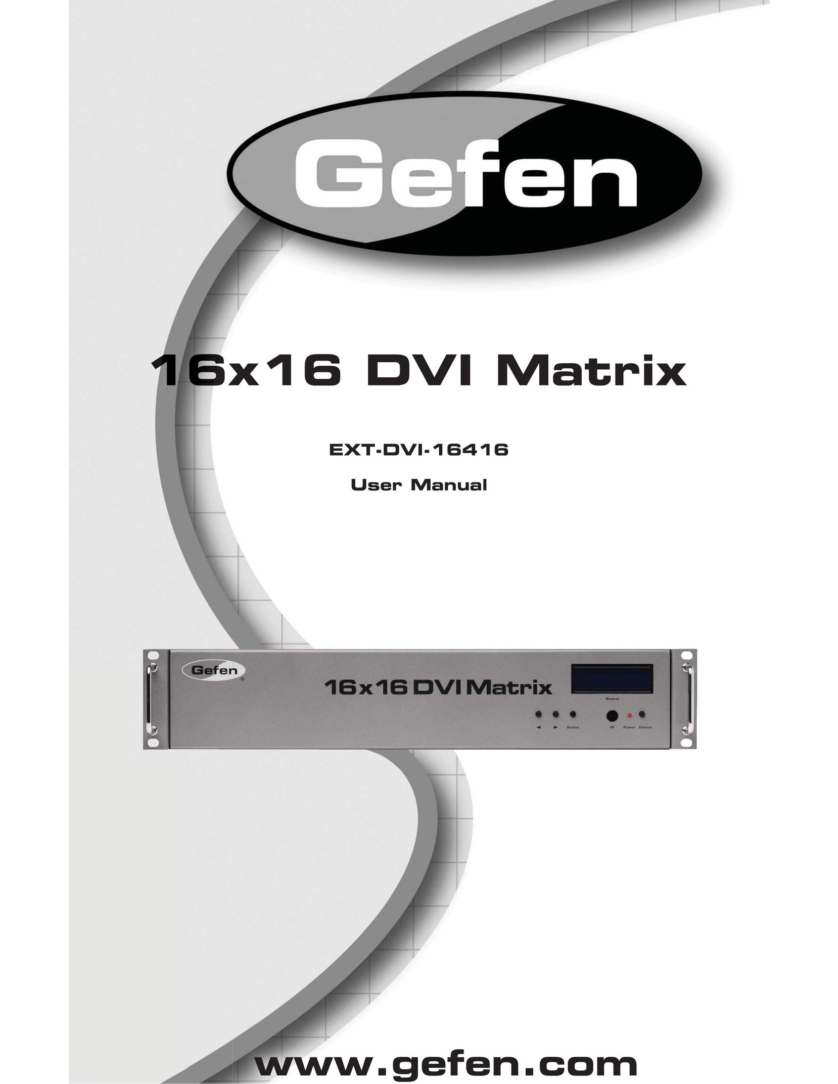 Gefen EXT-DVI-16416 Switch User Manual