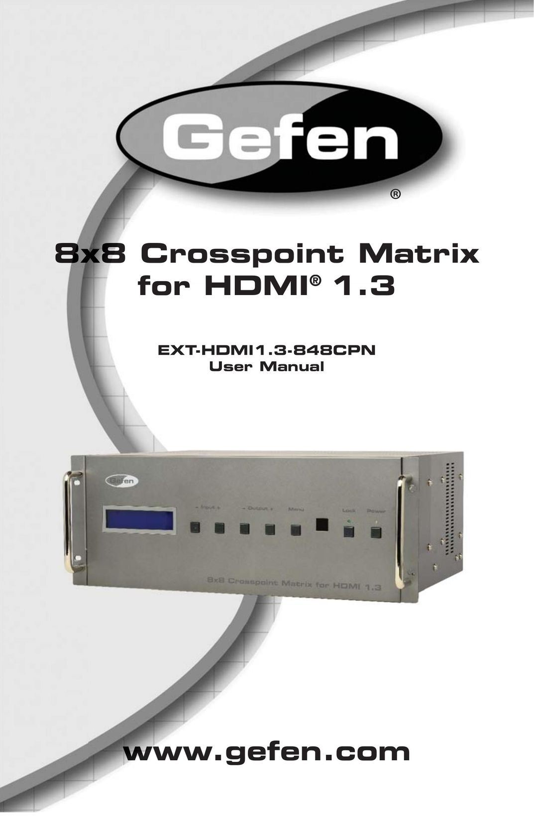 Gefen EXT-HDMI1.3-848CPN Switch User Manual