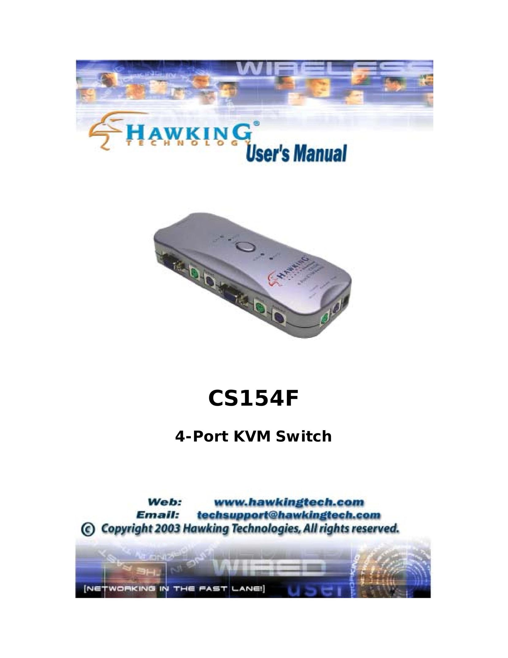 Hawking Technology CS154F Switch User Manual