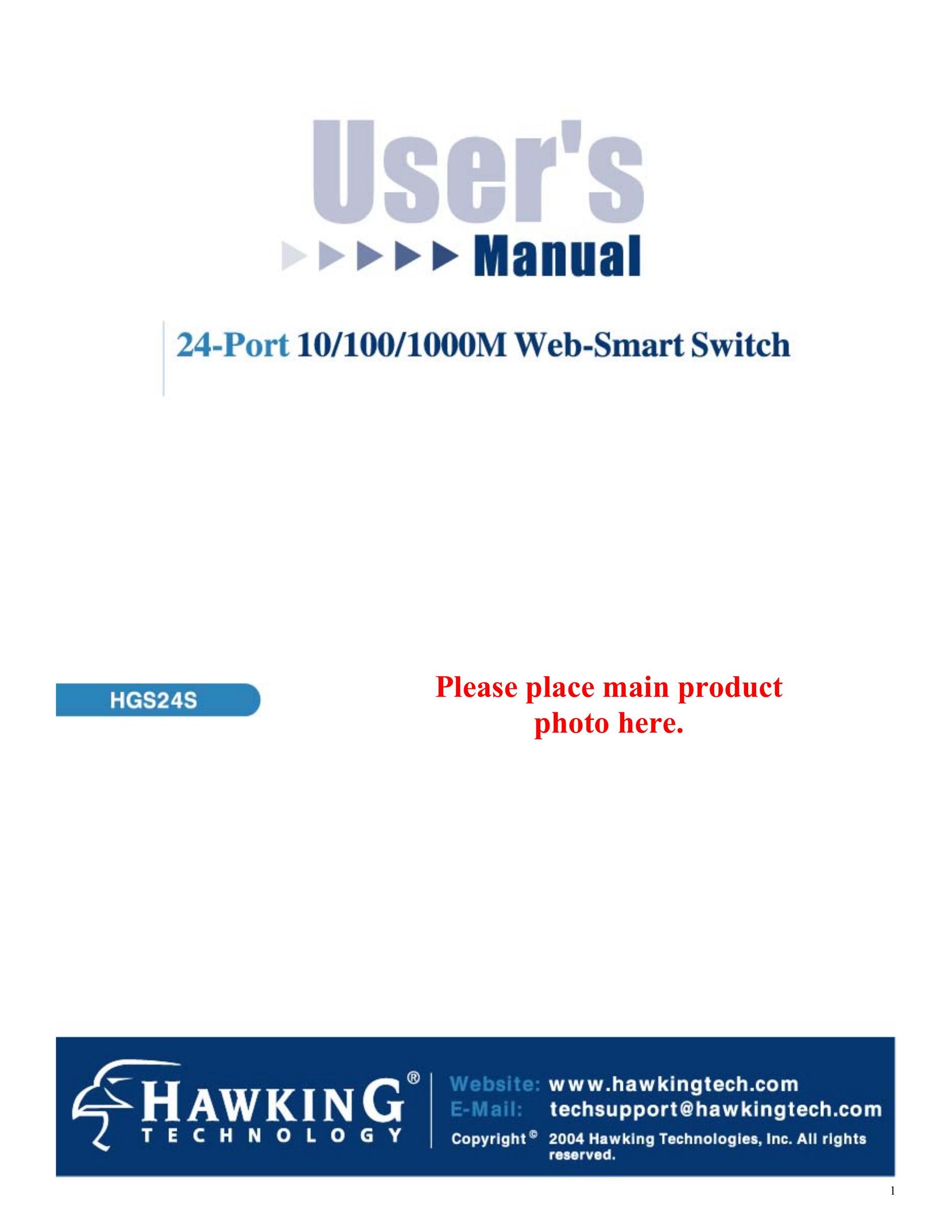 Hawking Technology HGS24S Switch User Manual