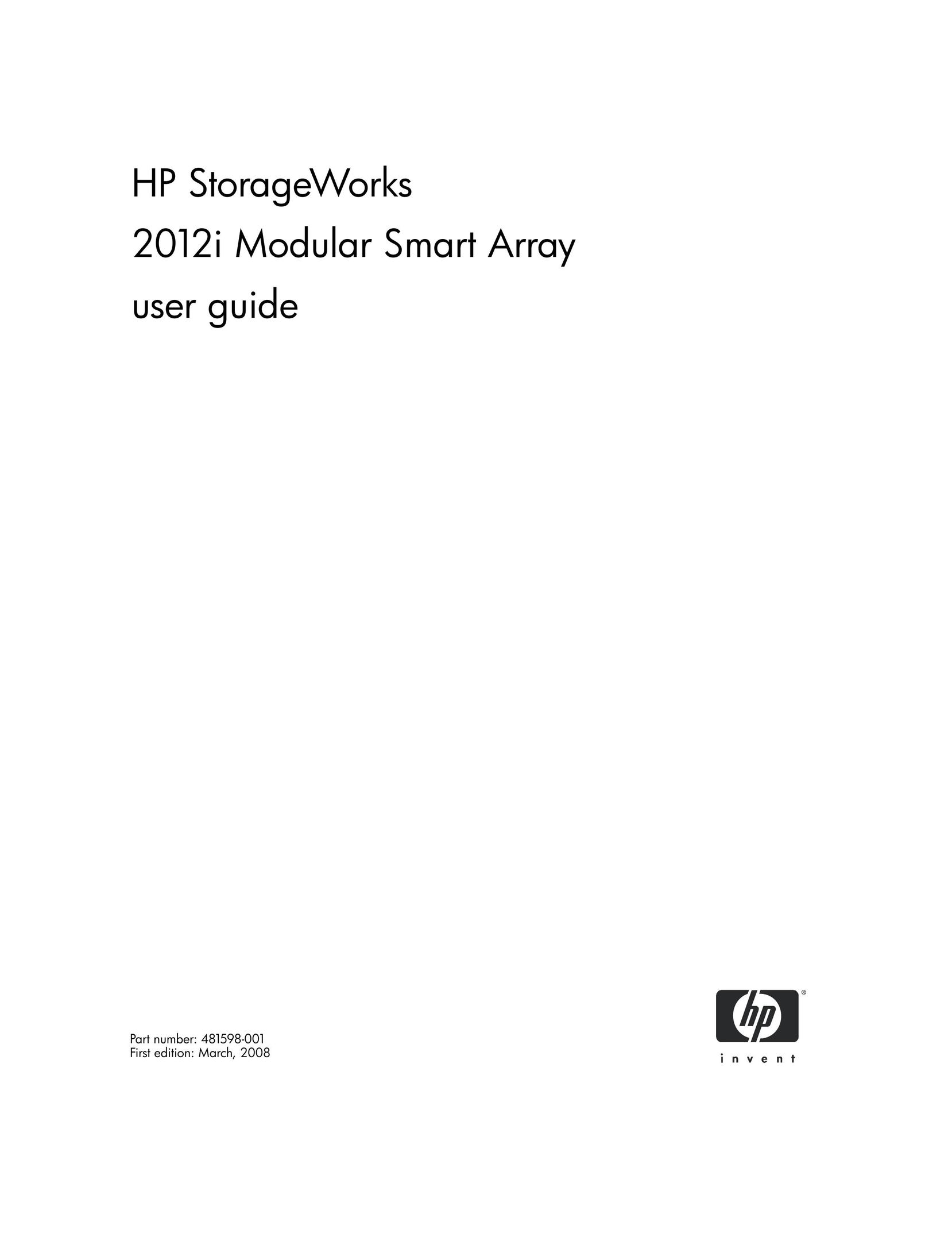 HP (Hewlett-Packard) 2012i Switch User Manual
