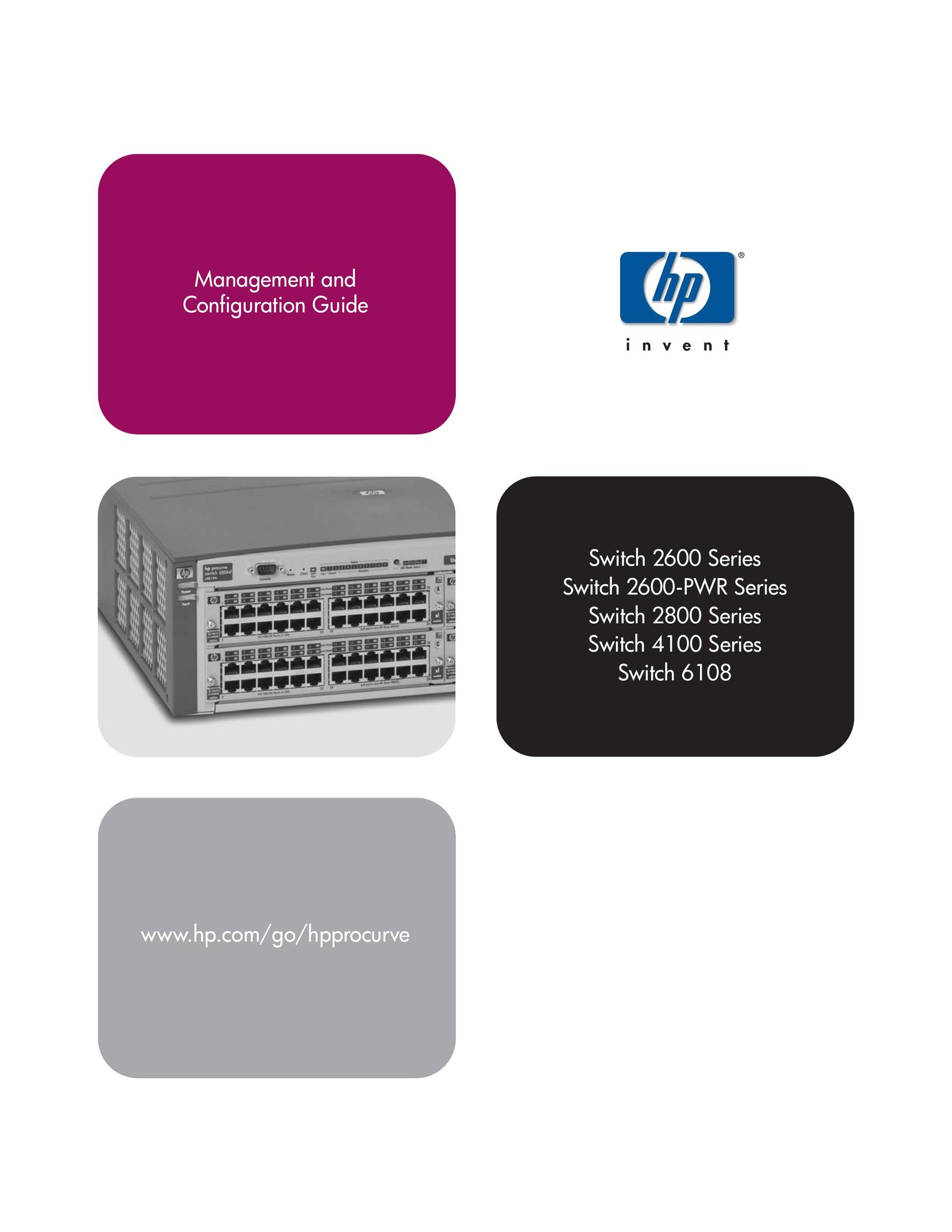 HP (Hewlett-Packard) 2600-PWR Switch User Manual