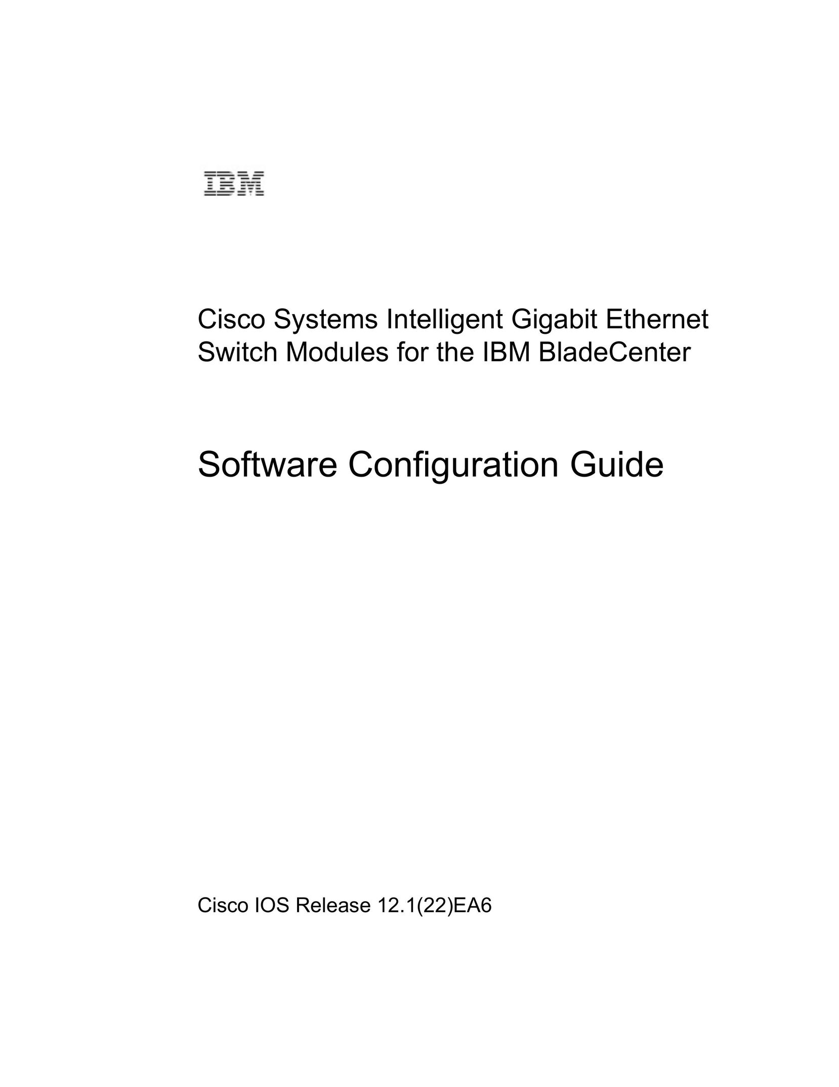 IBM 12.1(22)EA6 Switch User Manual