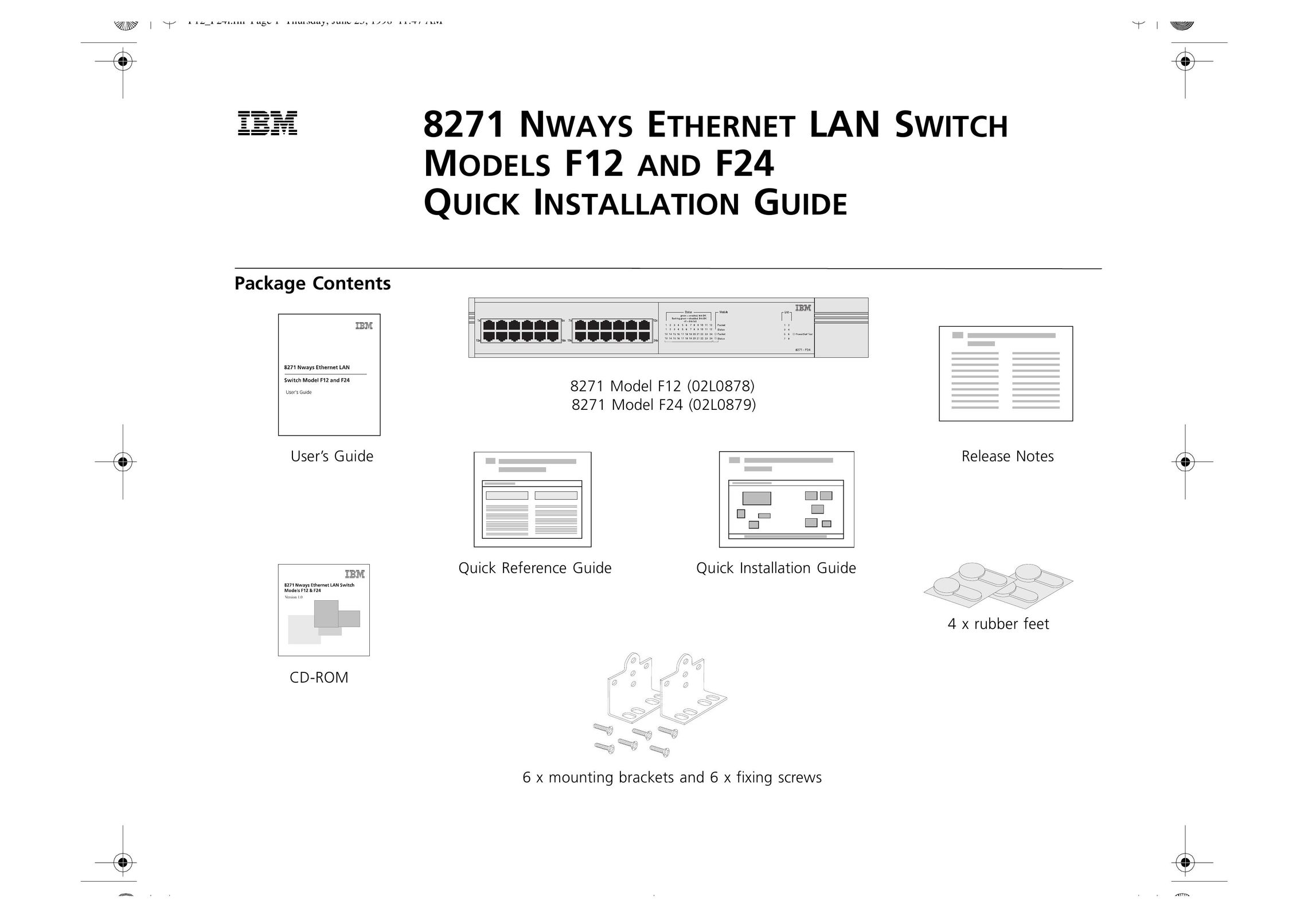 IBM F12 Switch User Manual