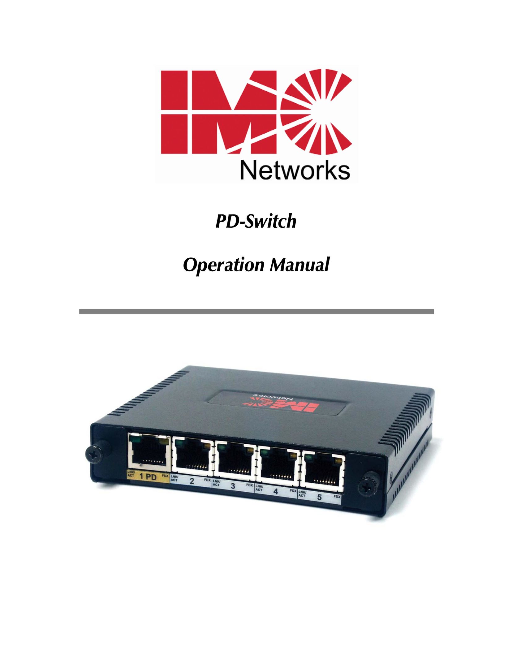 IMC Networks PD-Switch Switch User Manual